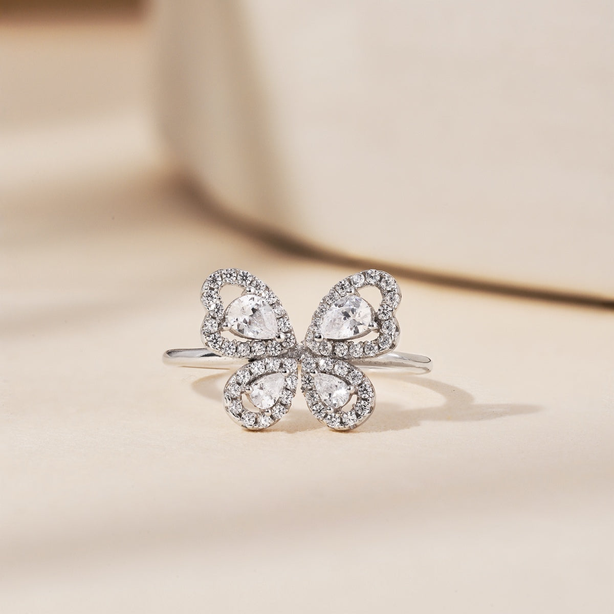 Butterfly Diamond Ring