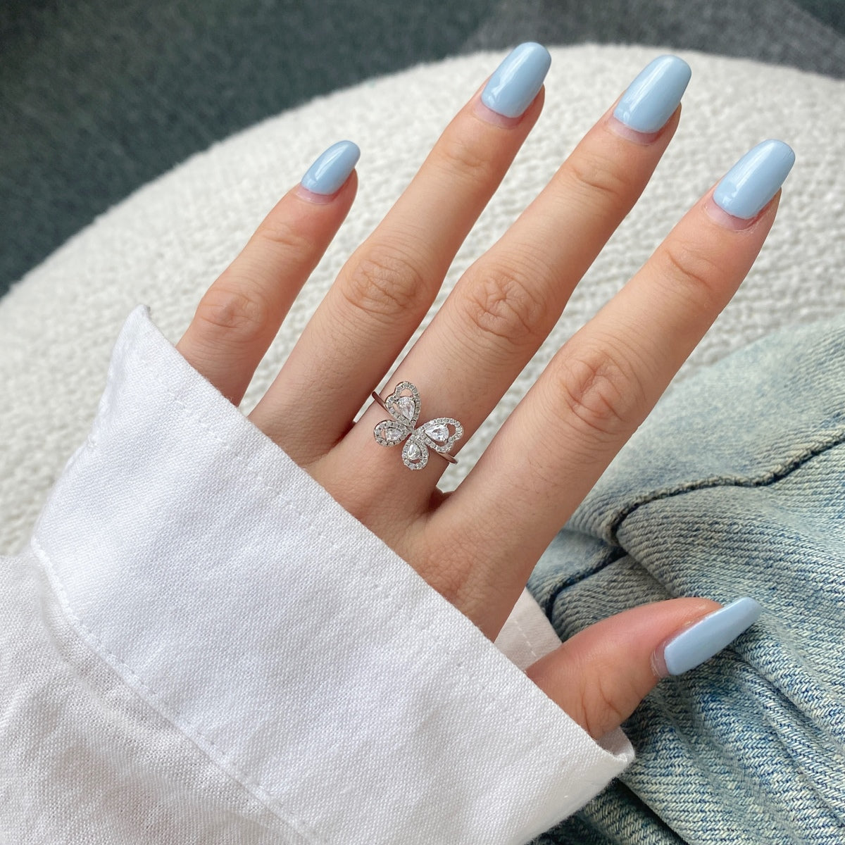 Butterfly Diamond Ring