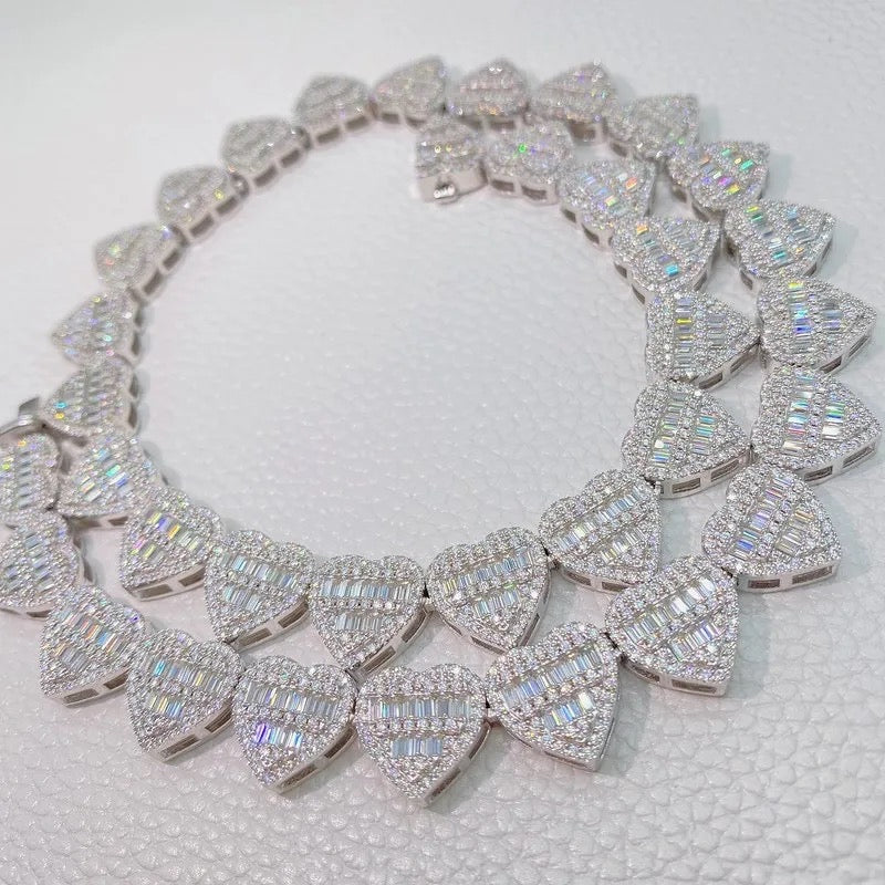 Collar con corazón VVS (10 mm)