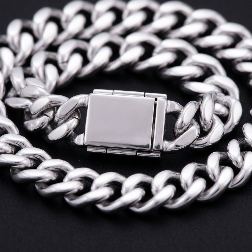 14mm Cuban VVS chain underside draft