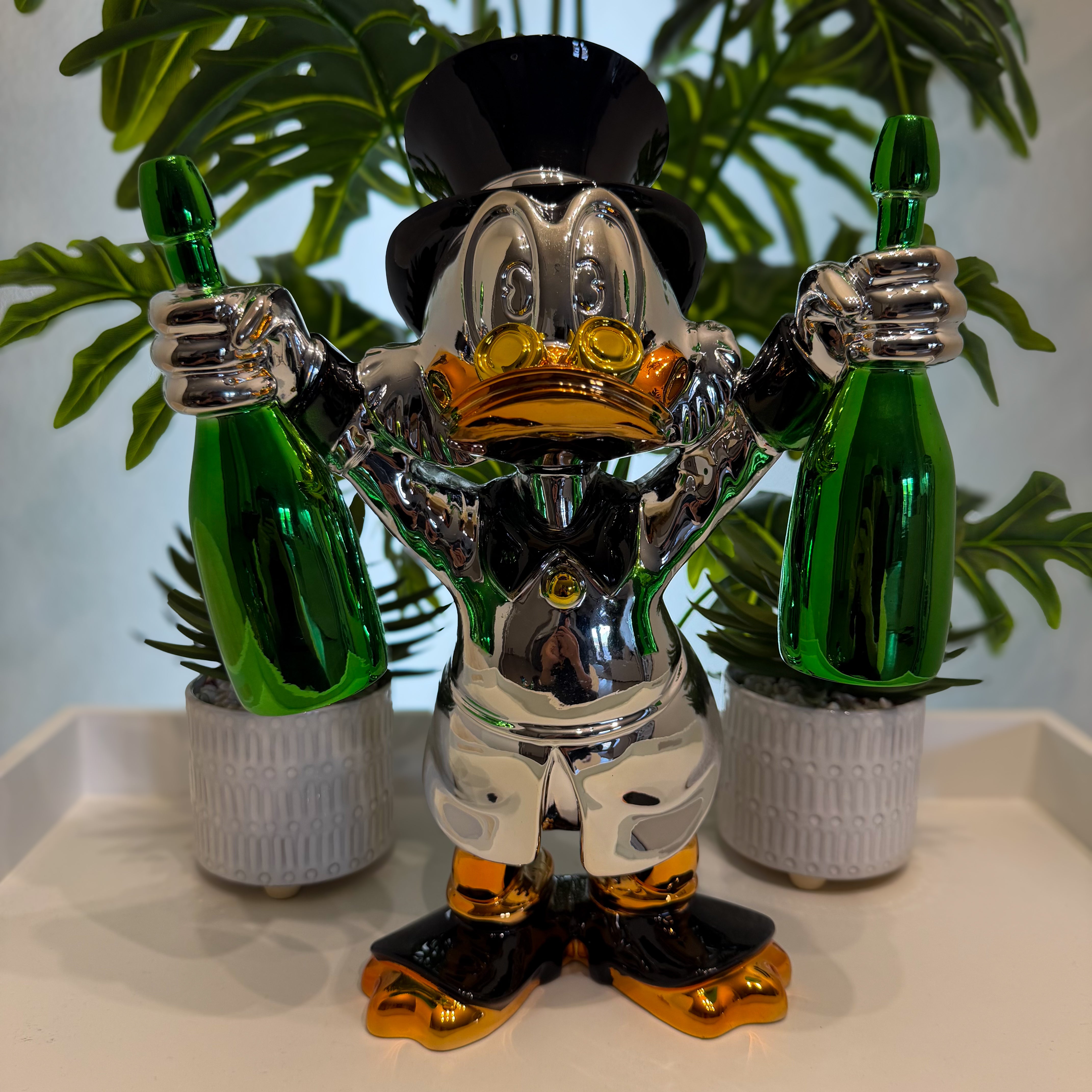 Millionaire Chrome Duck Fiberglass