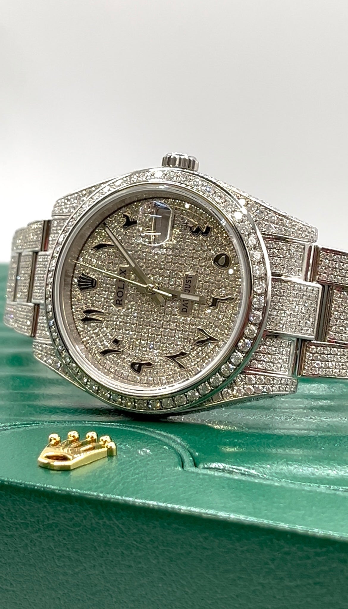 Rolex Buss Down Arabic Dial Watch