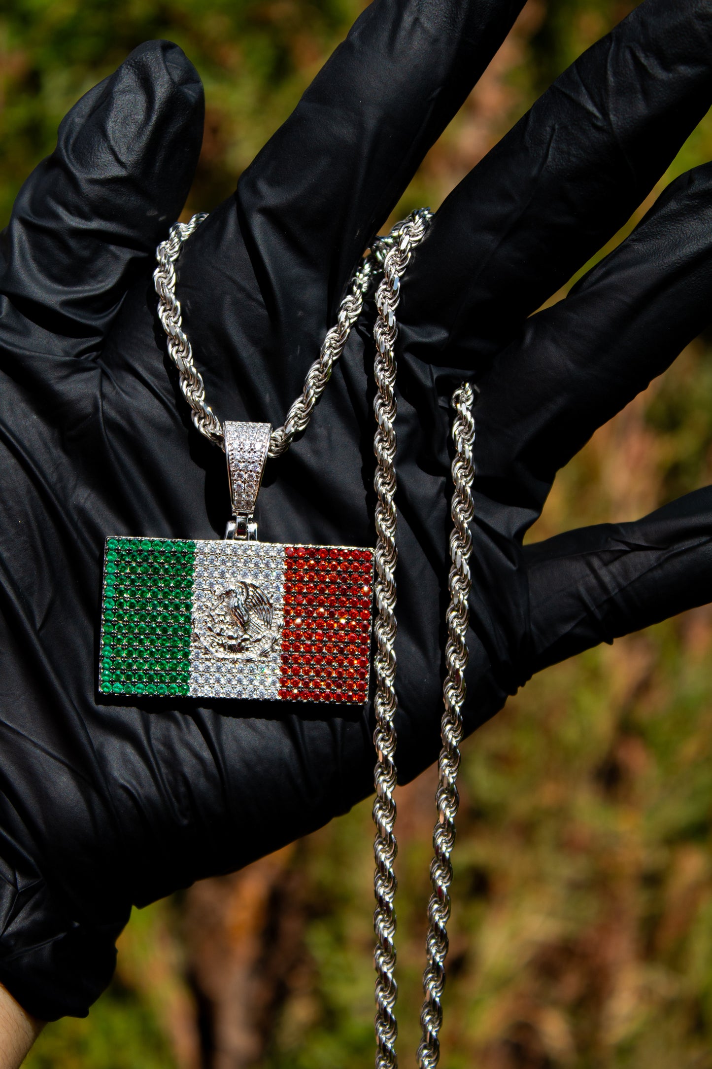 Colgante de la bandera de México