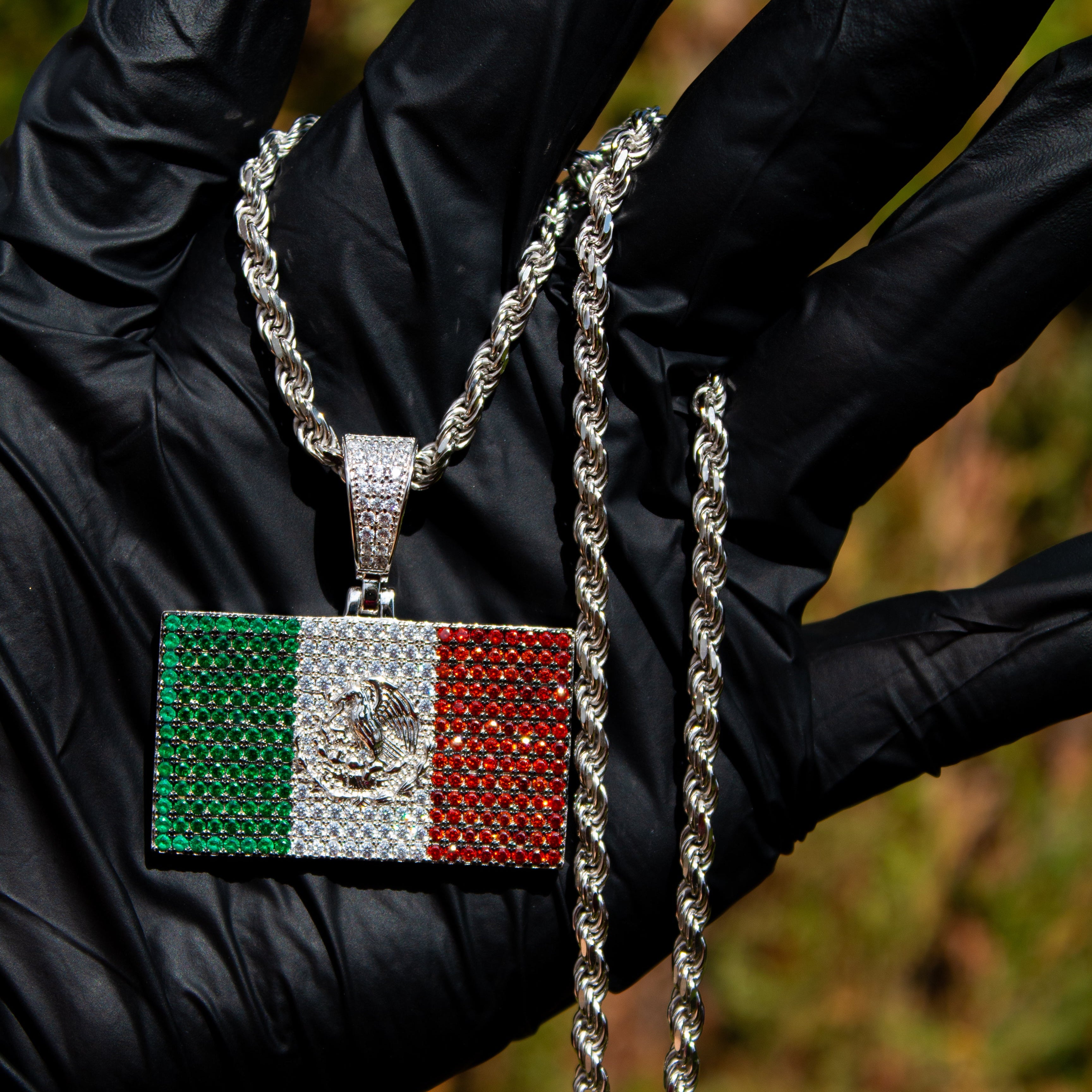 Mexico Flag Pendant