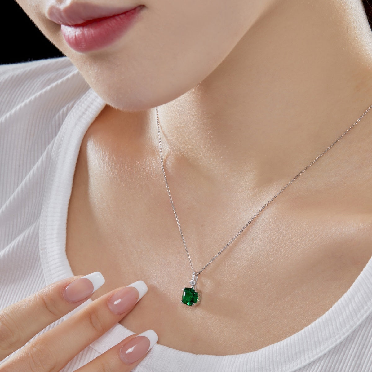 Pulsera de diamantes verdes