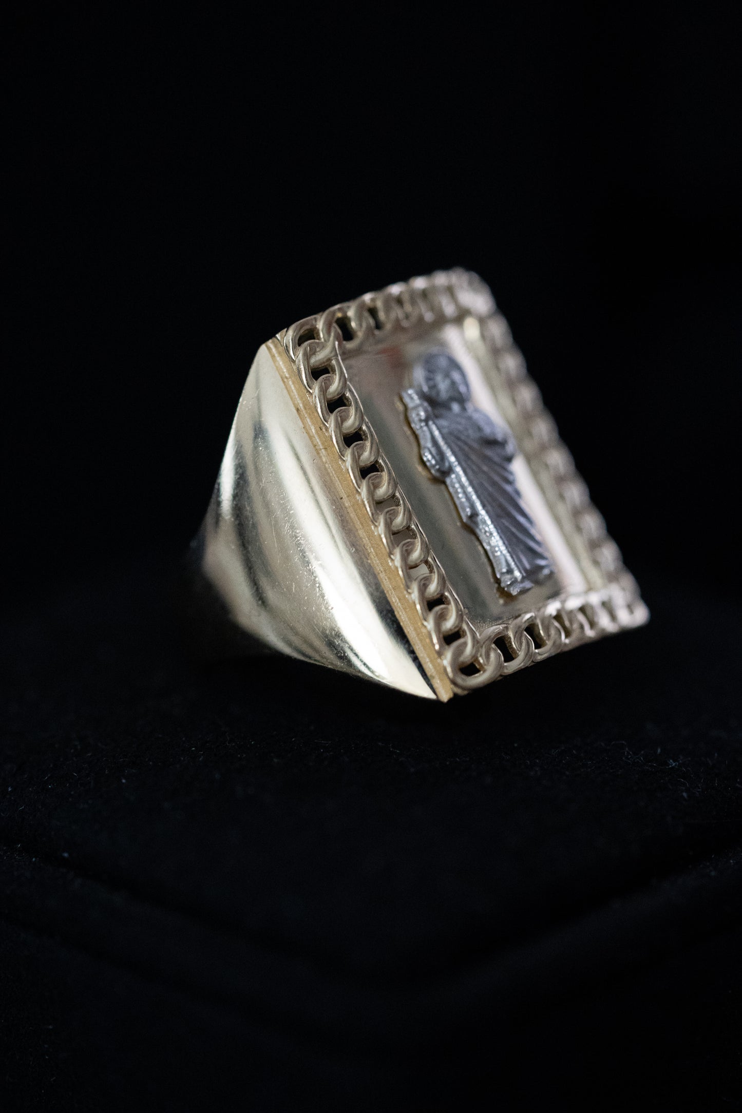 14K Gold San Judas Ring