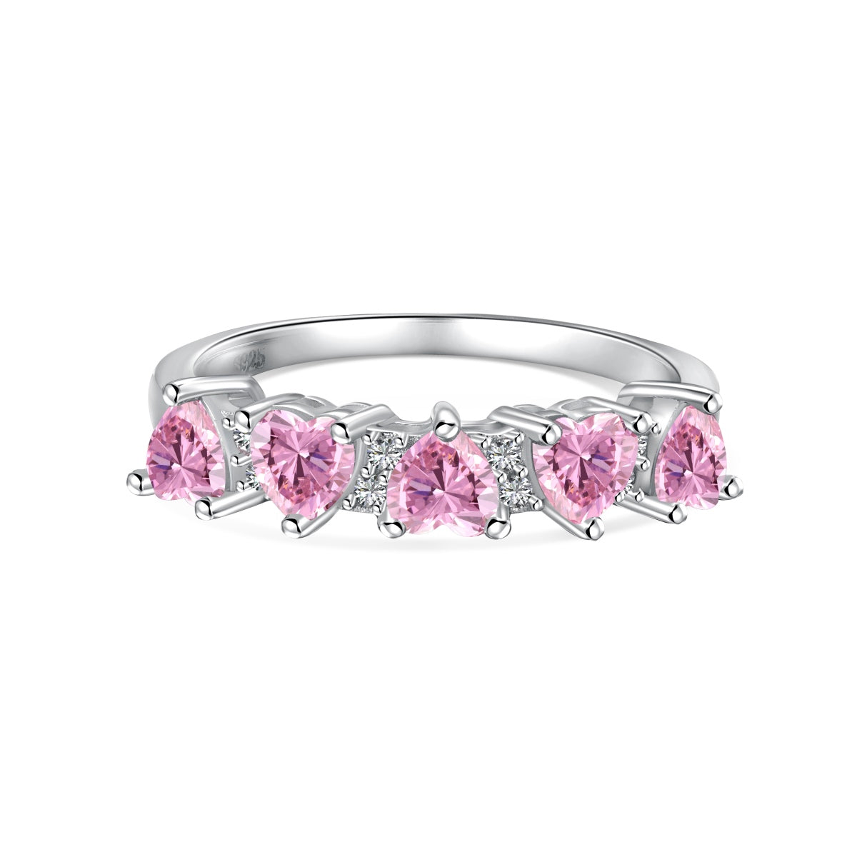 Anillos de diamantes con forma de corazón
