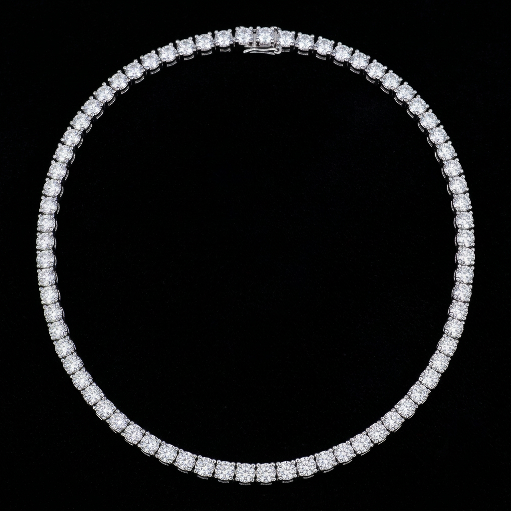 3mm tennis necklace full-view draft