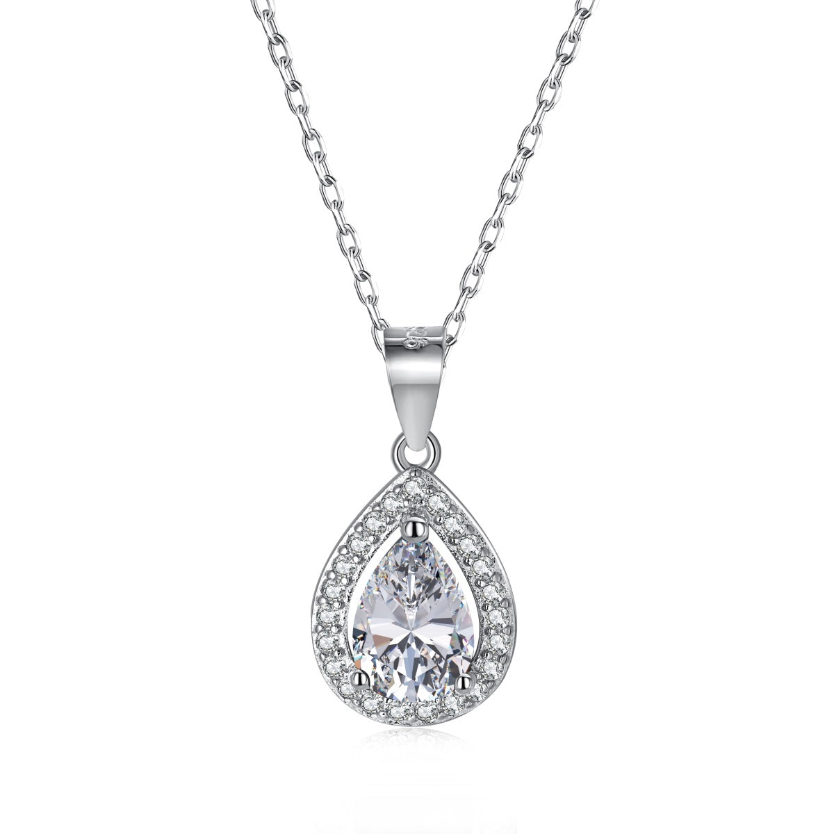 Collar de diamantes blancos