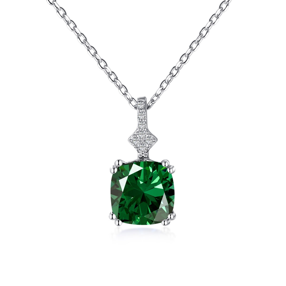 Pulsera de diamantes verdes
