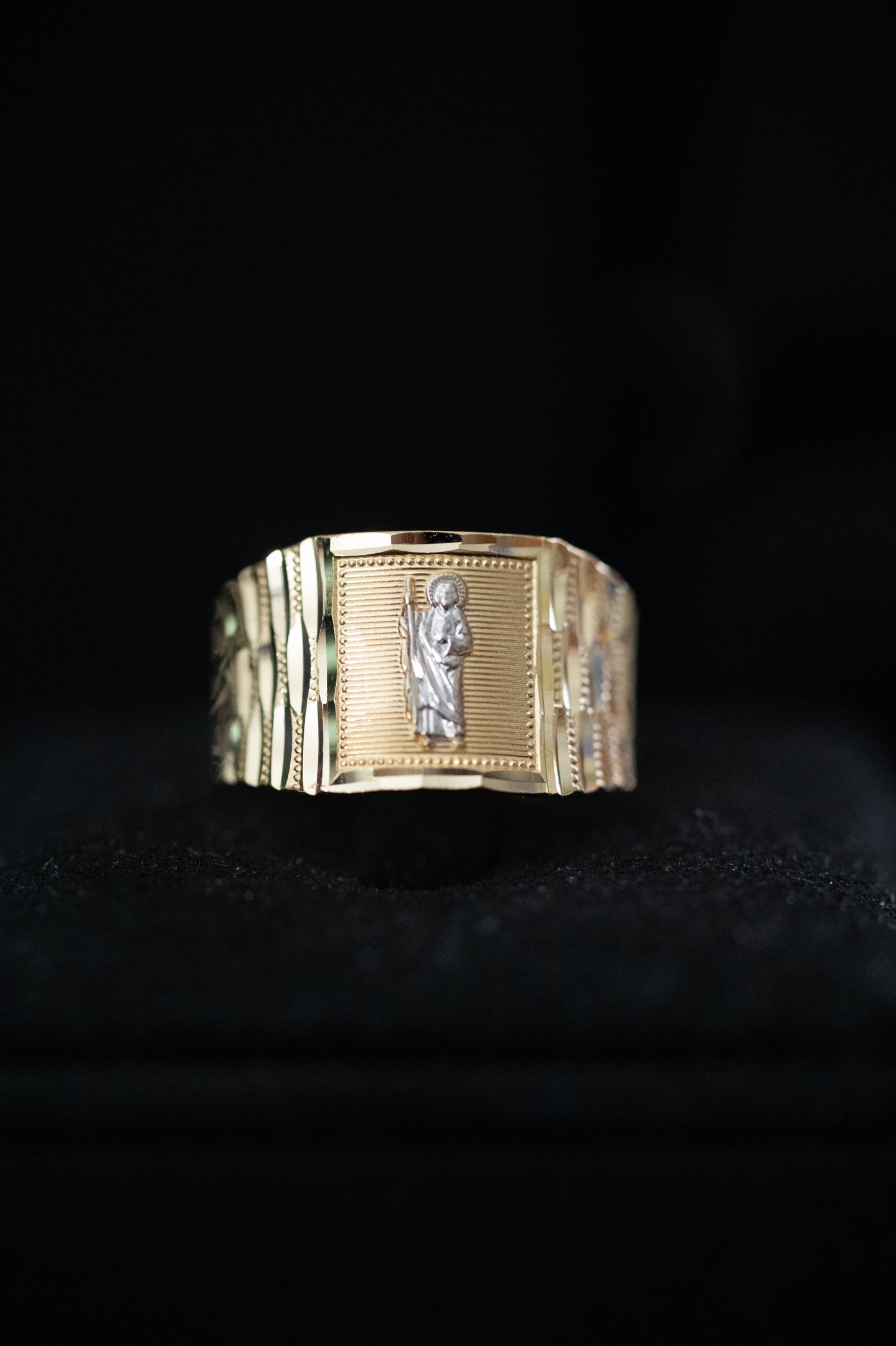 14K Gold San Judas Ring