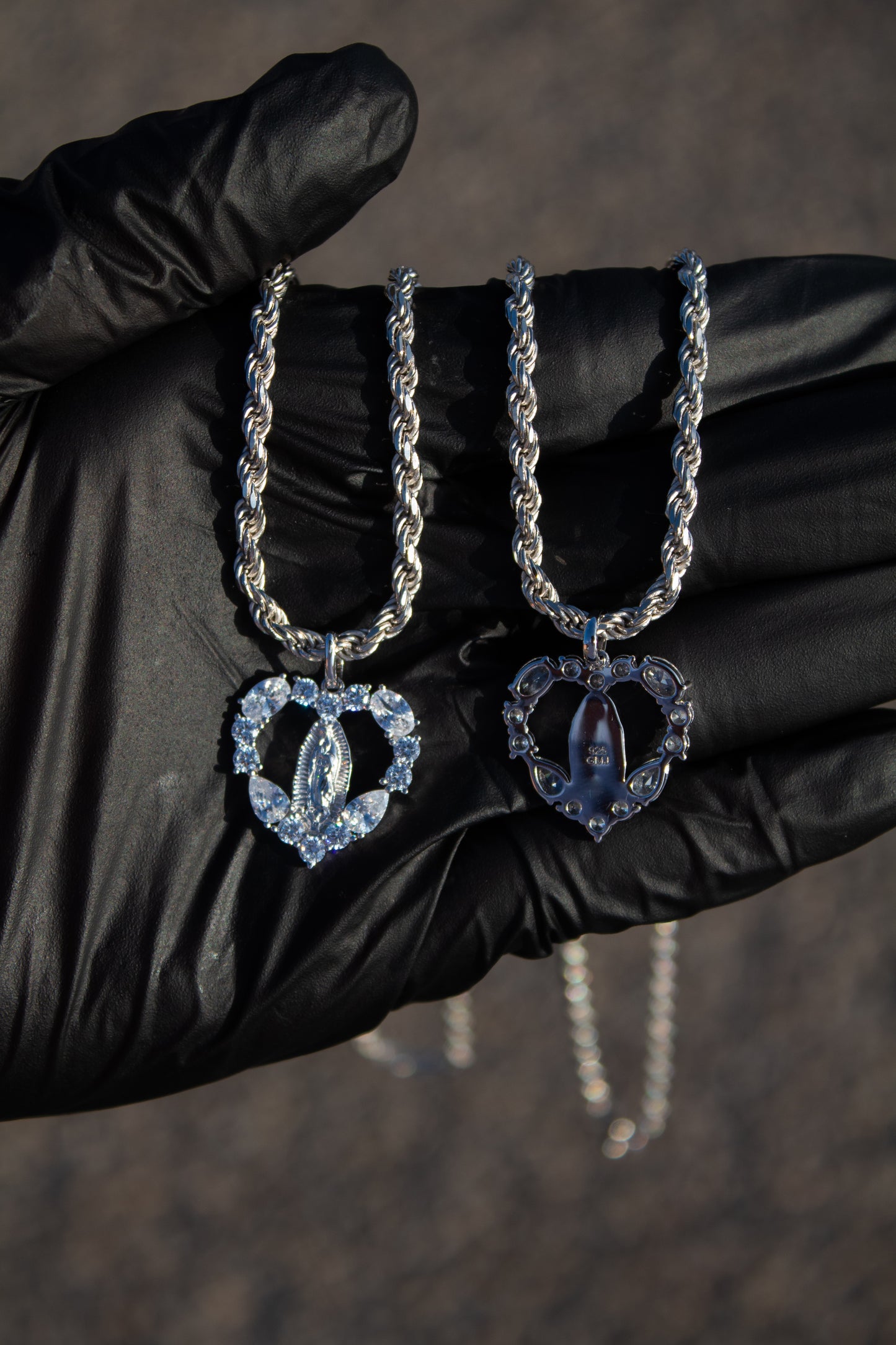 Virgencita Heart Pendant