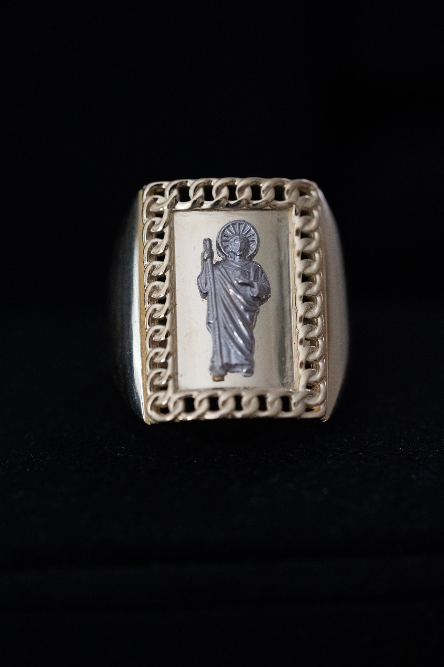 14K Gold San Judas Ring