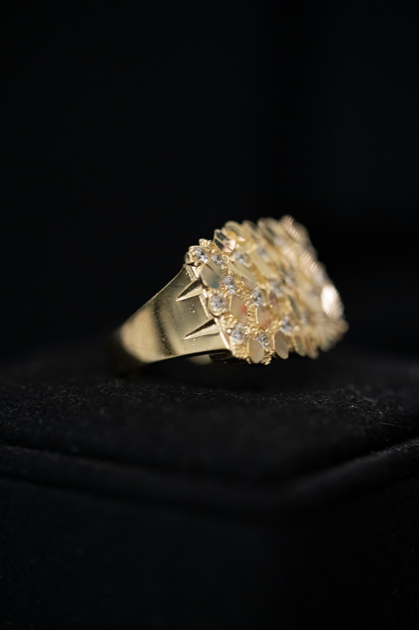 14K Gold Nugget Ring