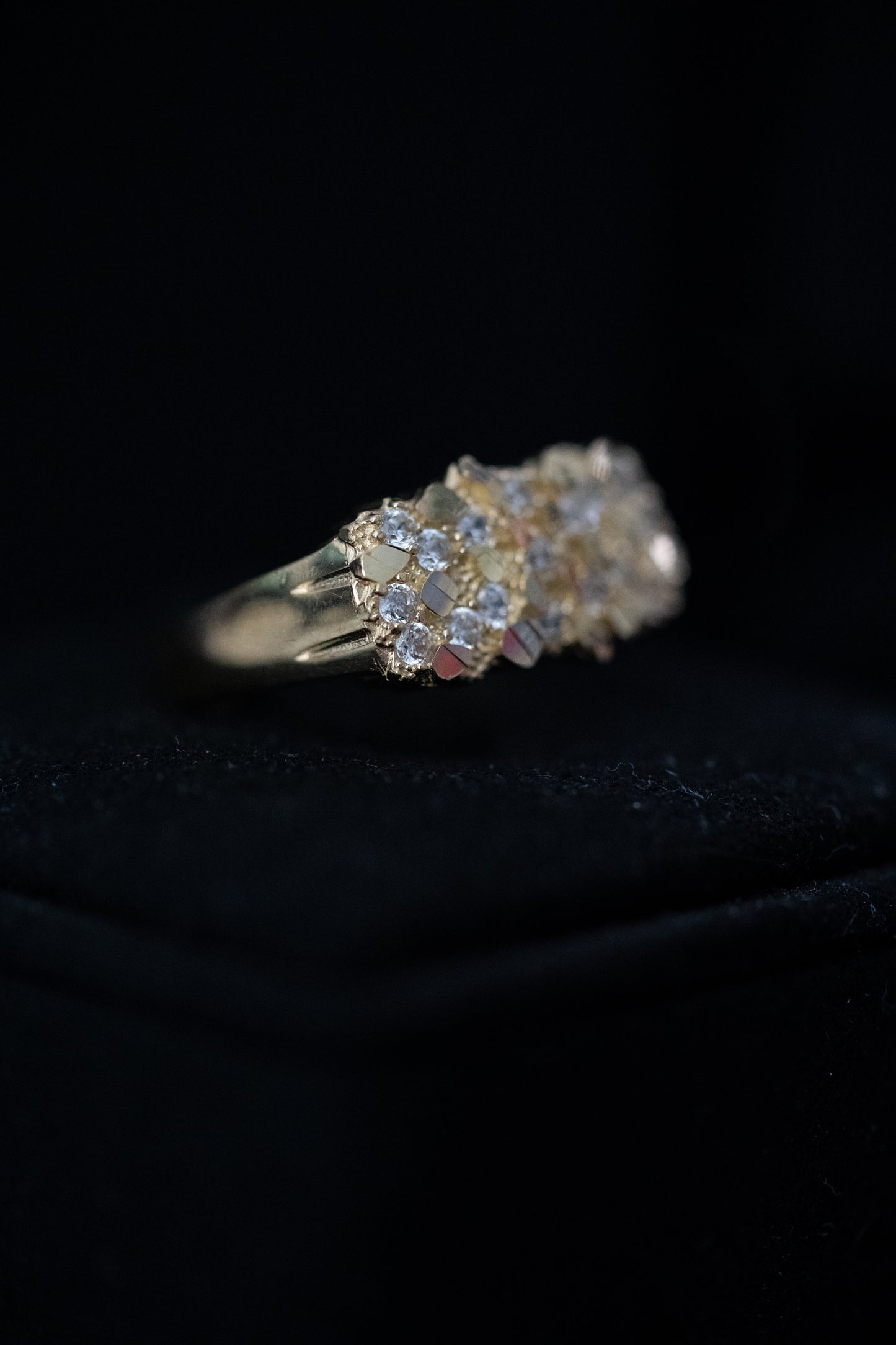 14K Gold Nugget Ring