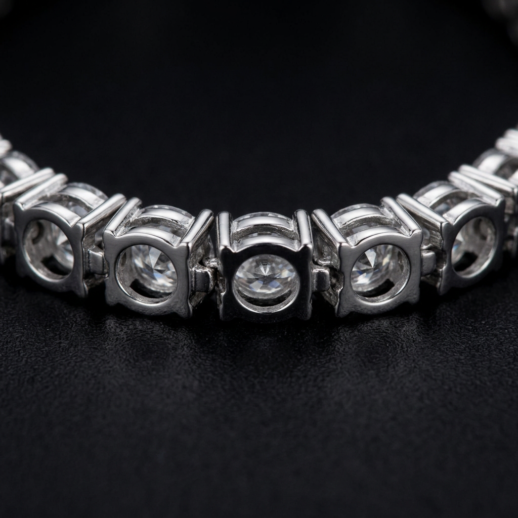 5mm tennis bracelet side-setting draft