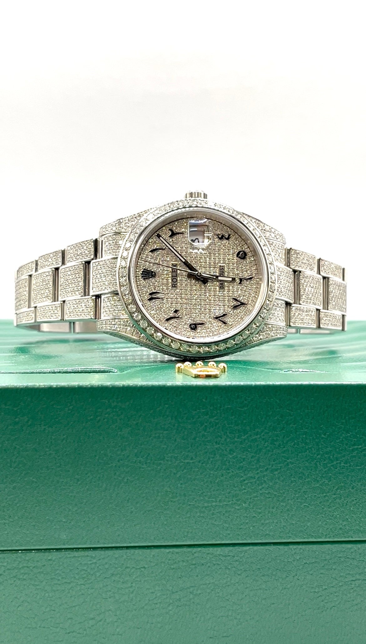 Rolex Buss Down Arabic Dial Watch