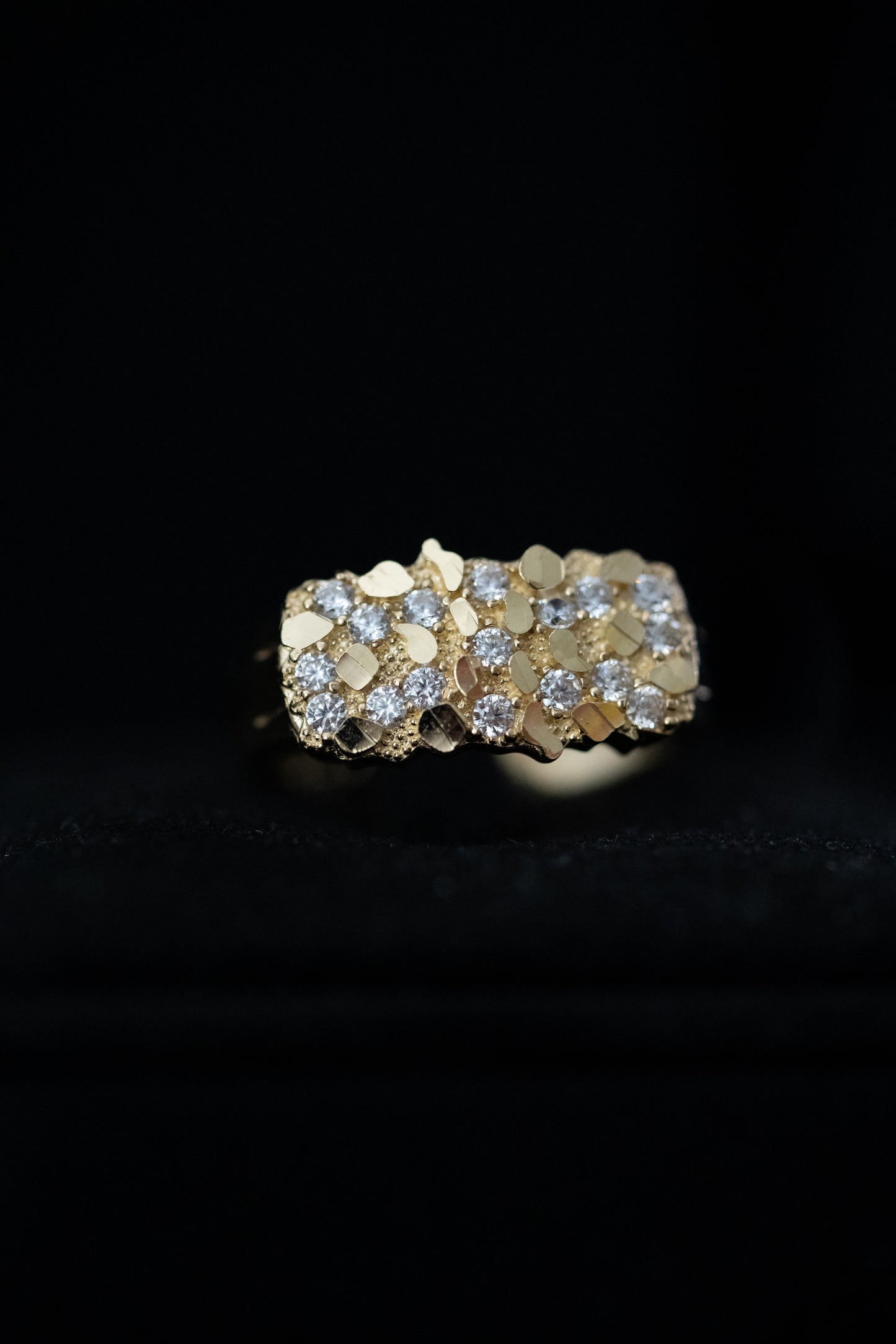14K Gold Nugget Ring