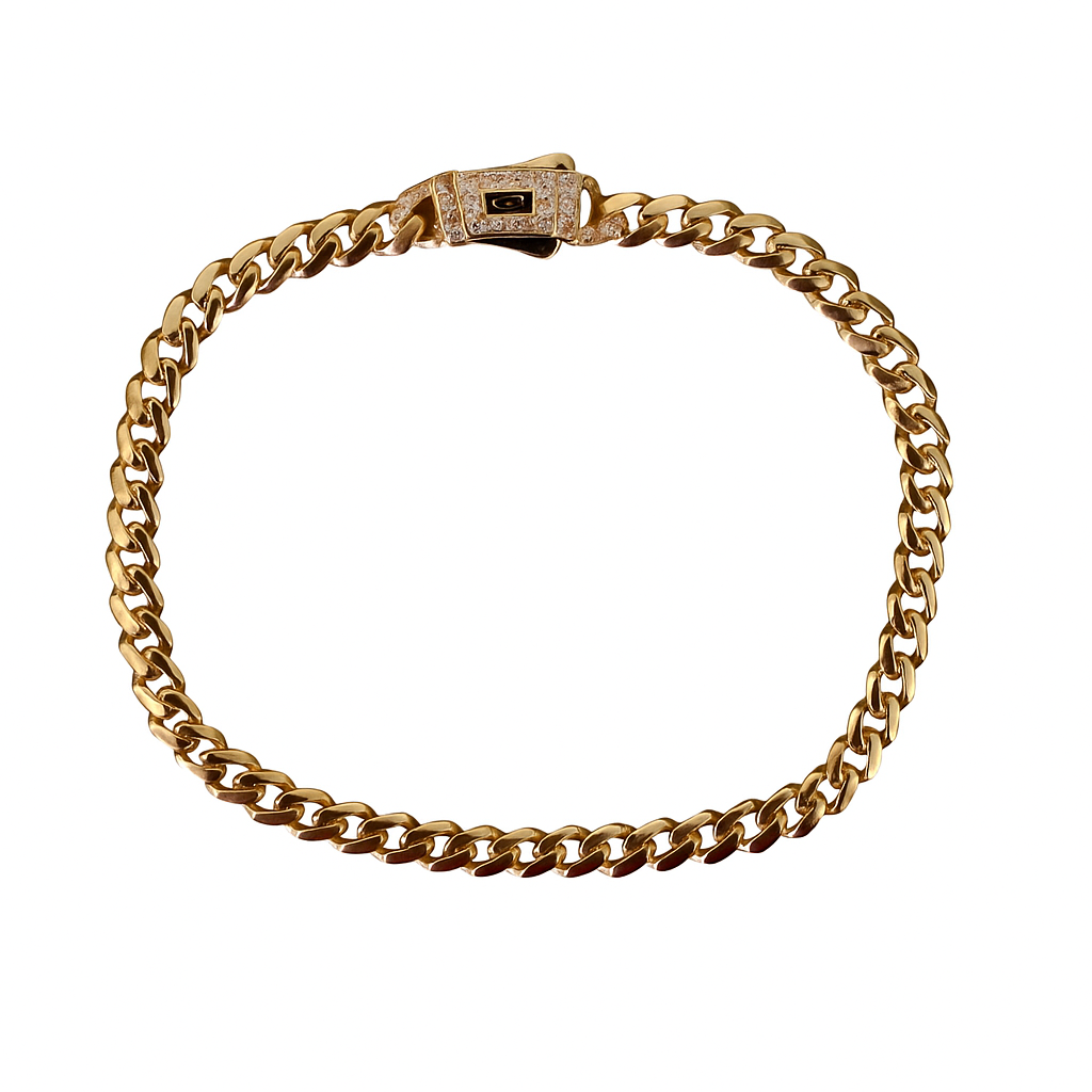 14K Gold Monaco Bracelet (5mm)
