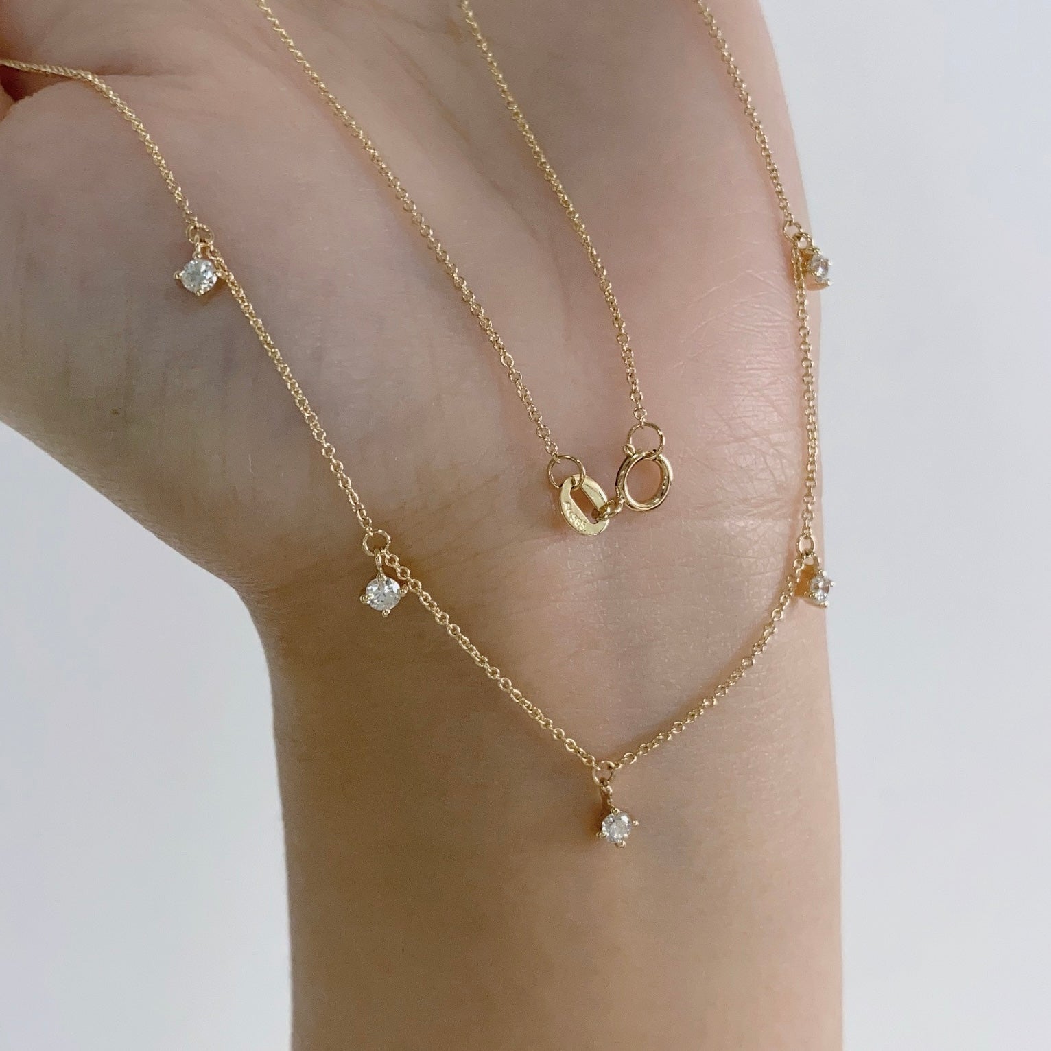 14K Gold Lab Grown Diamond Necklace