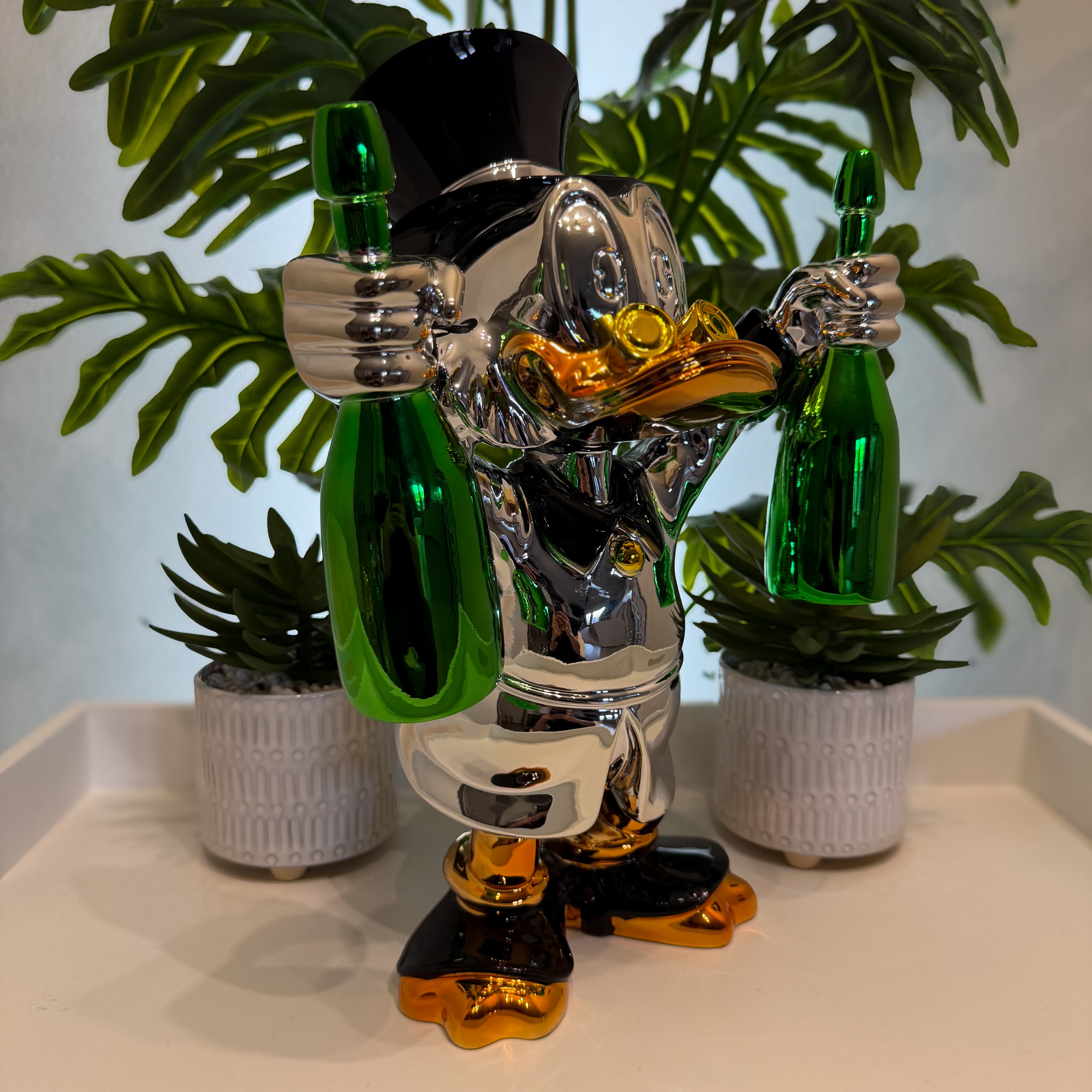 Millionaire Chrome Duck Fiberglass