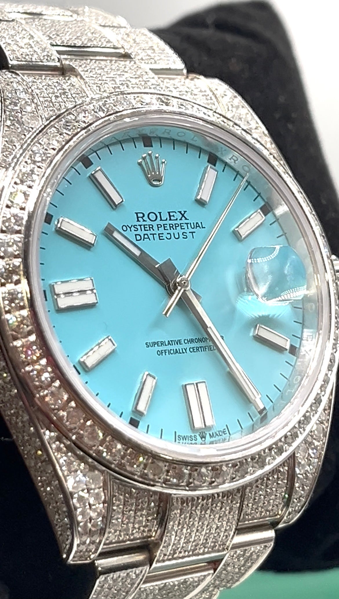 Rolex Buss Down Blue Dial Watch