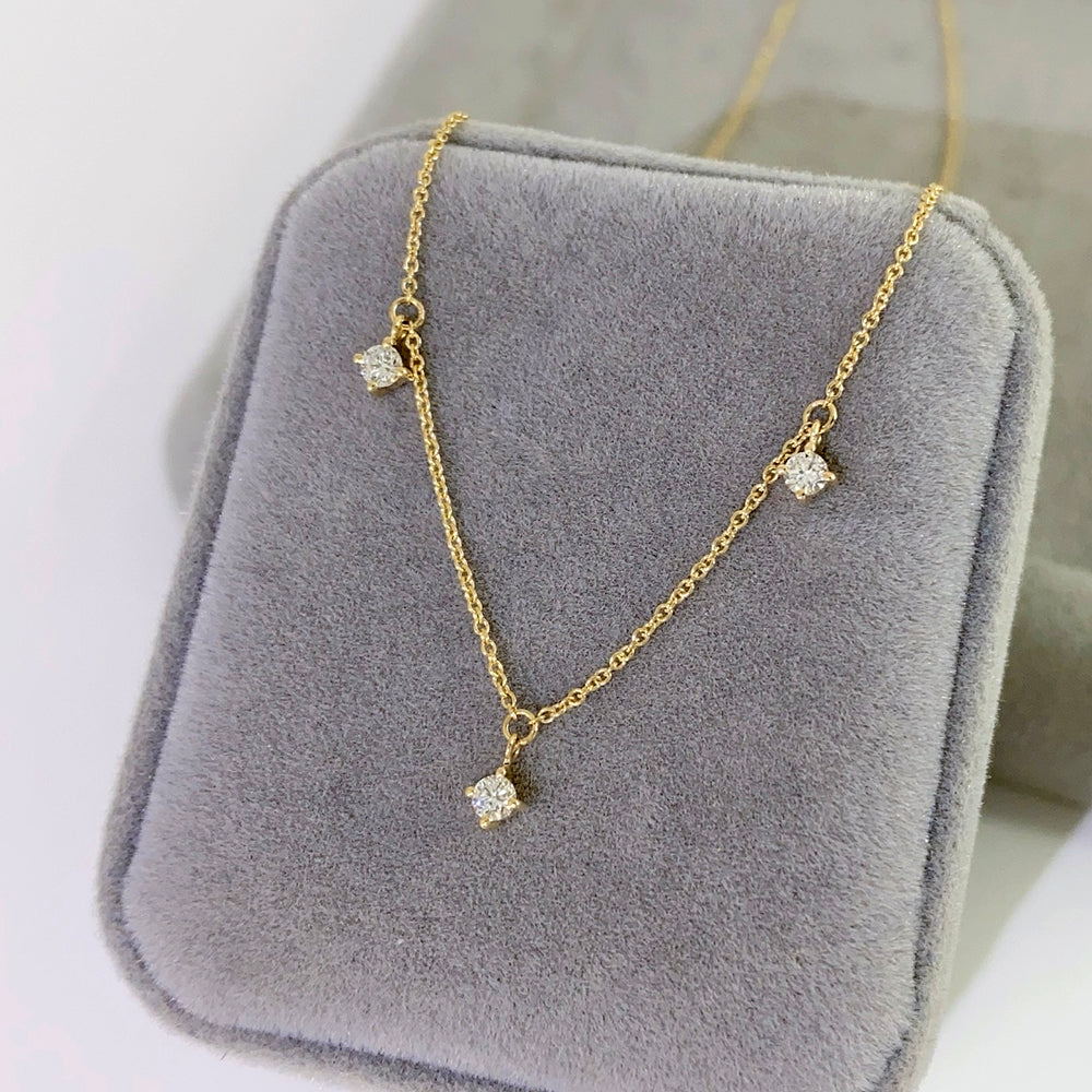 14K Gold Lab Grown Diamond Necklace