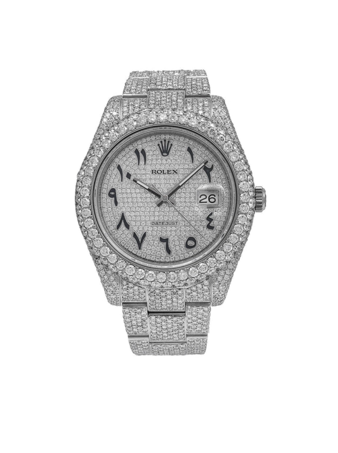 Rolex Buss Down Arabic Dial Watch