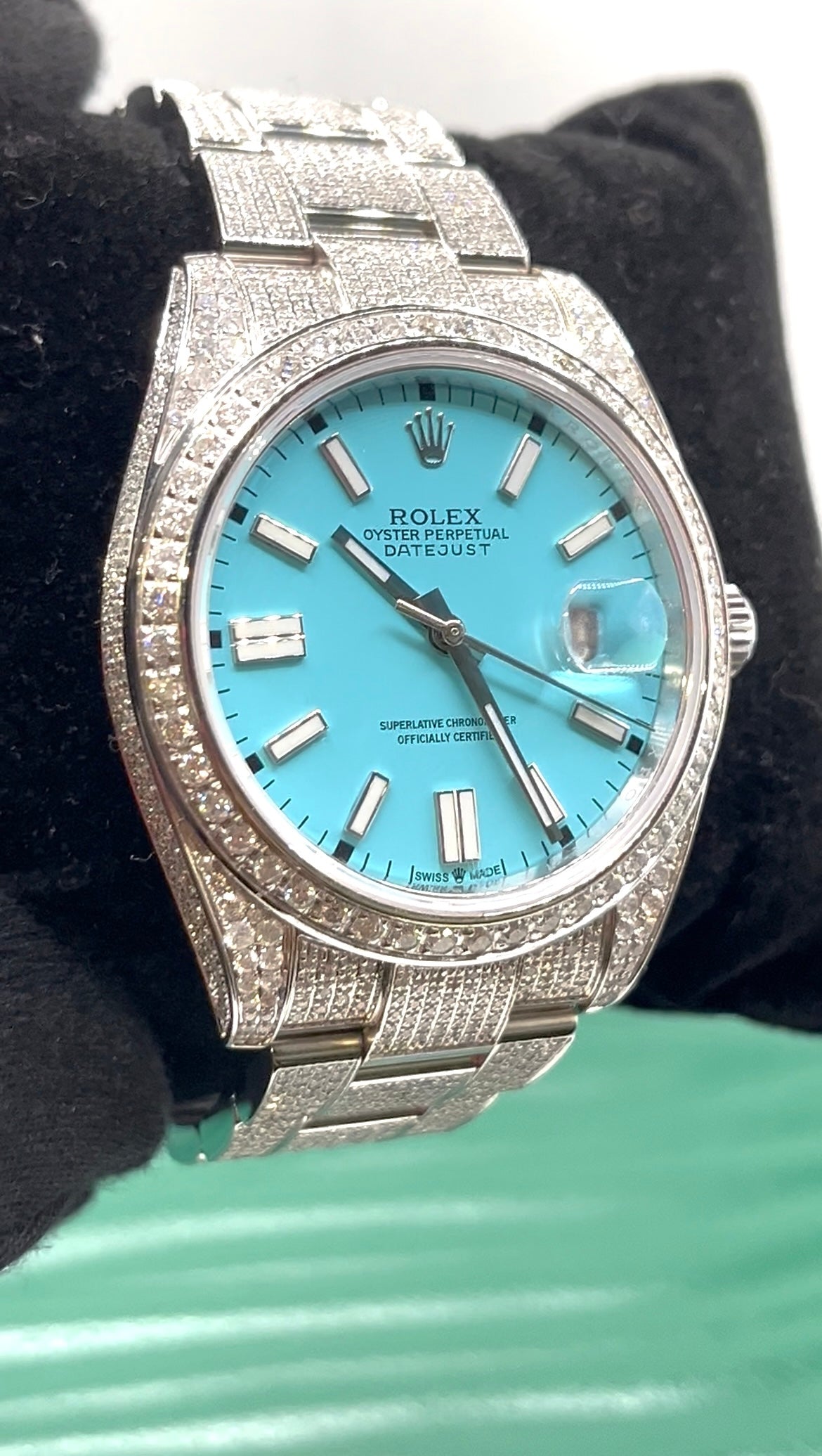 Rolex Buss Down Blue Dial Watch