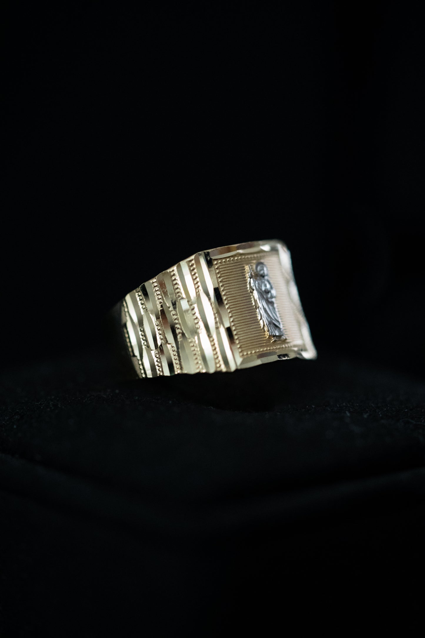 14K Gold San Judas Ring