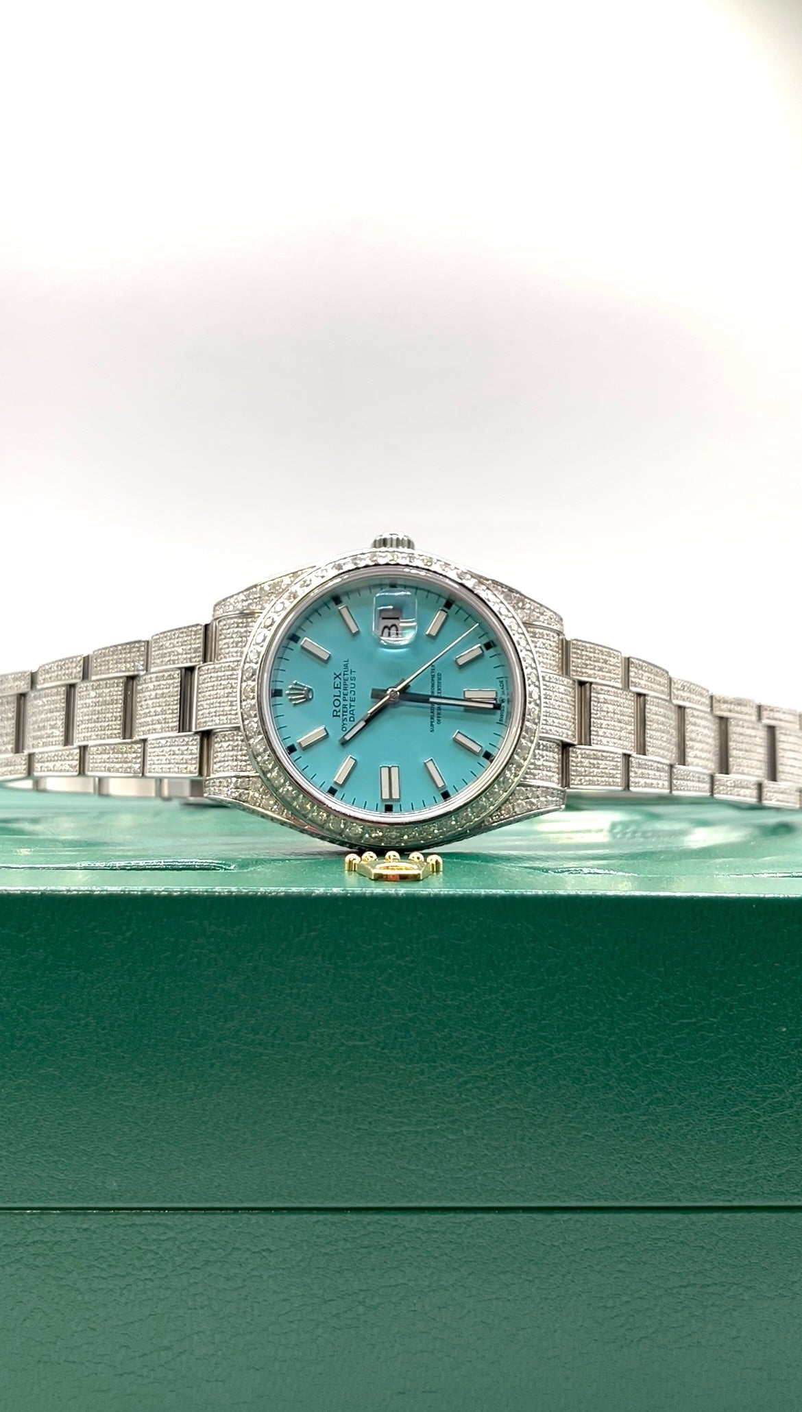 Rolex Buss Down Blue Dial Watch