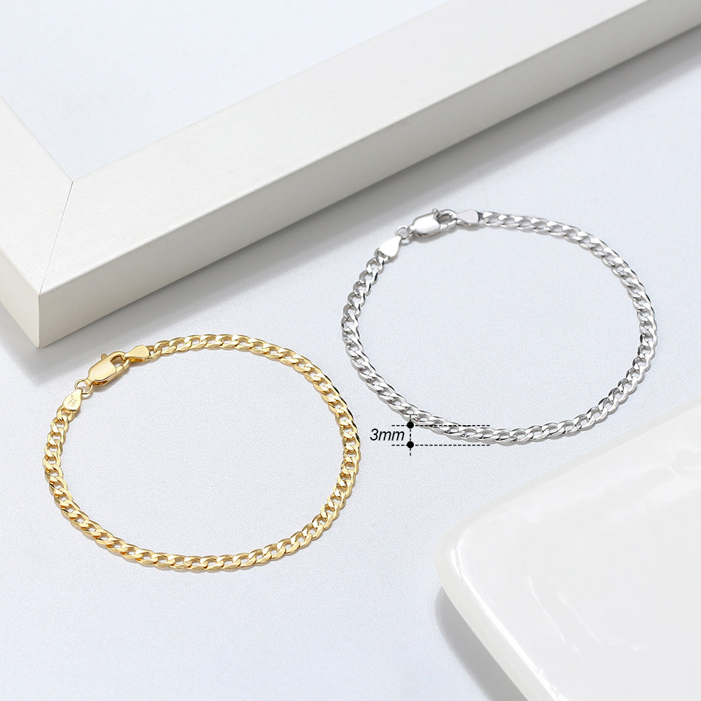 Pulsera cubana (3mm)
