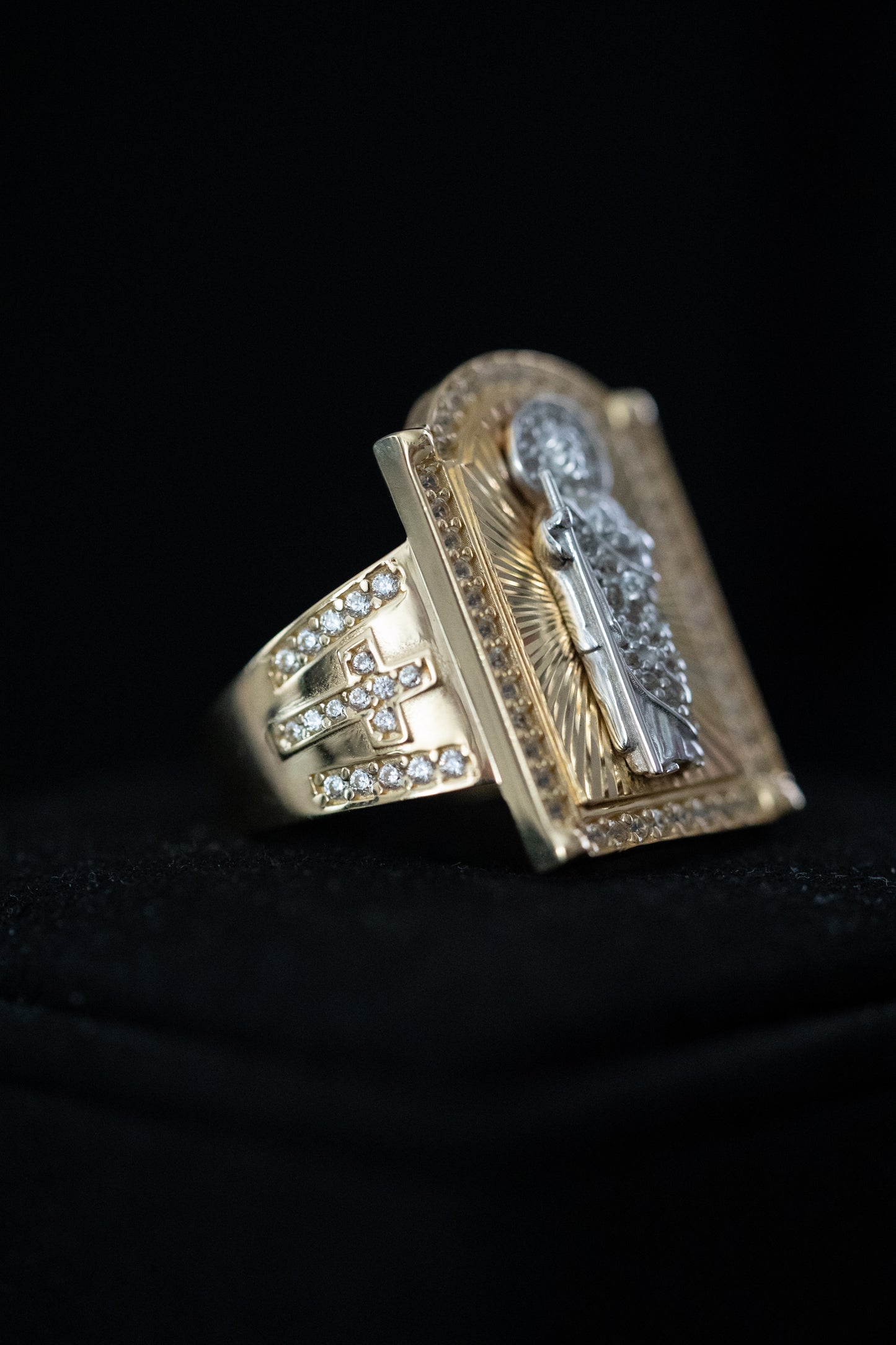14K Gold San Judas Ring