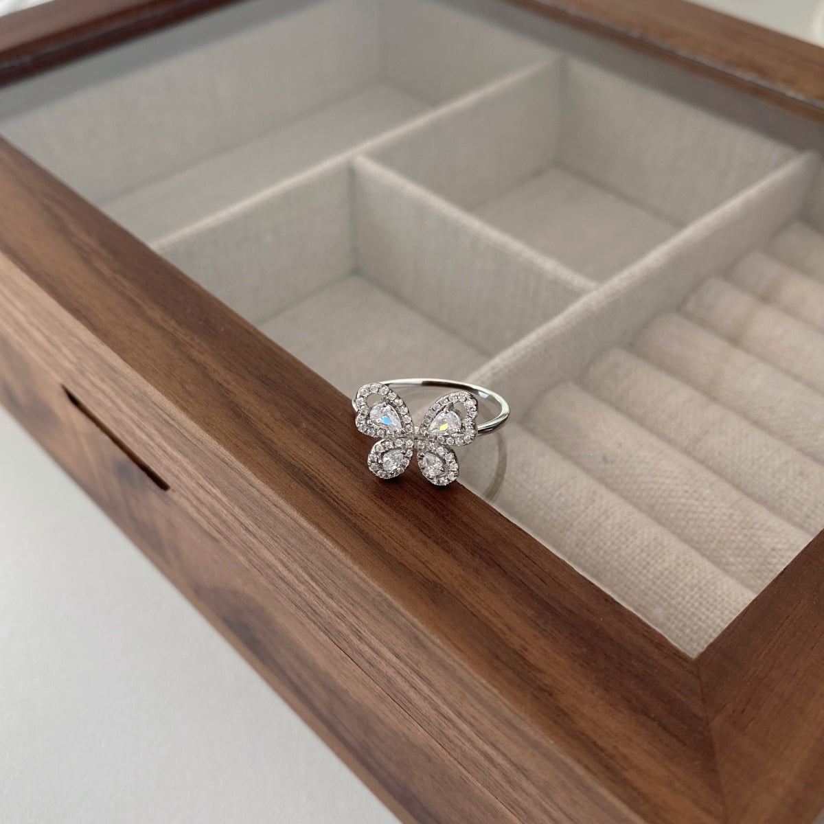 Butterfly Diamond Ring