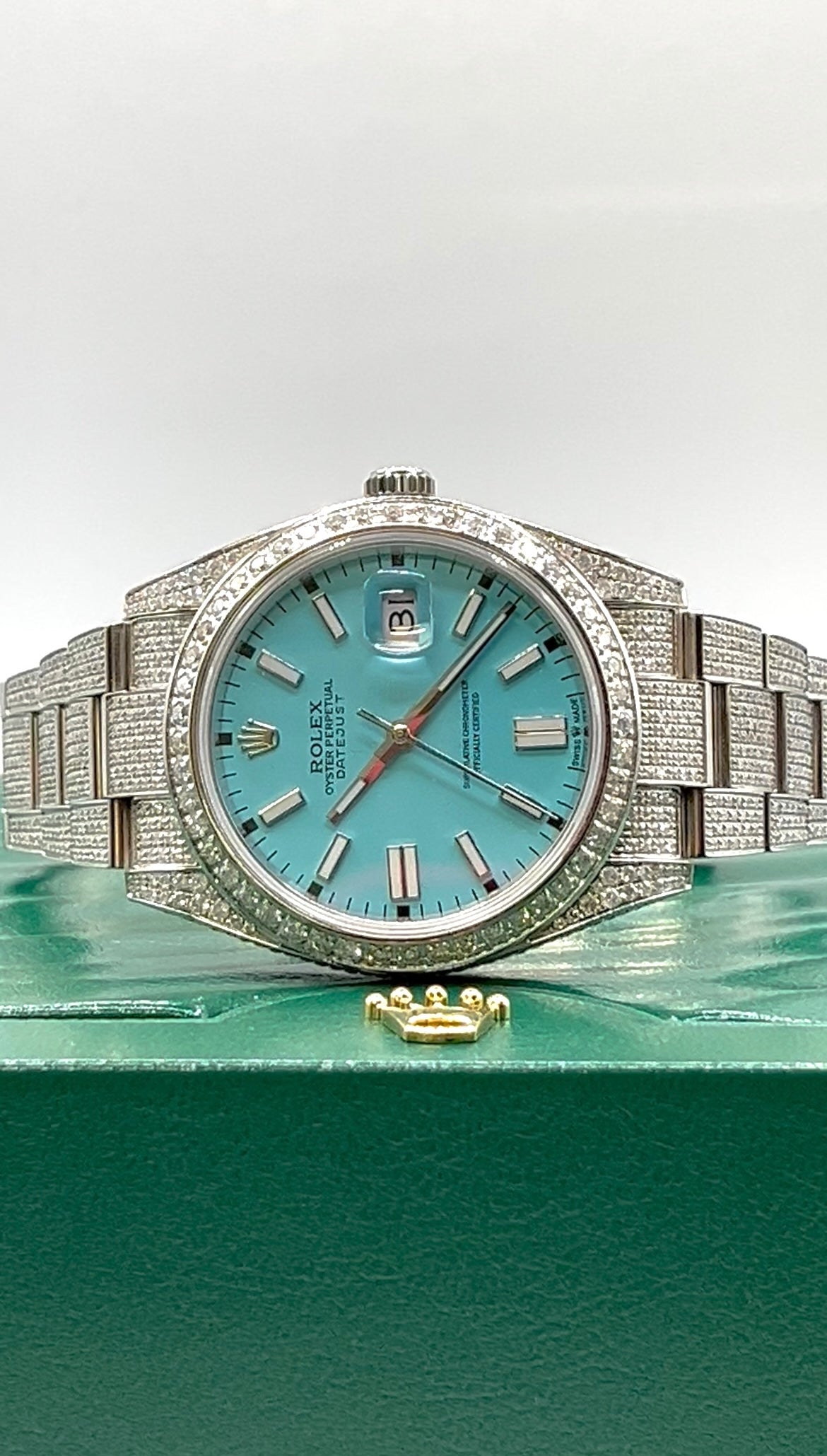 Rolex Buss Down Blue Dial Watch