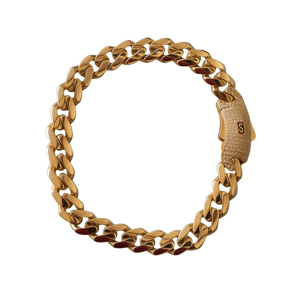 14K Gold Monaco Bracelet (9mm)
