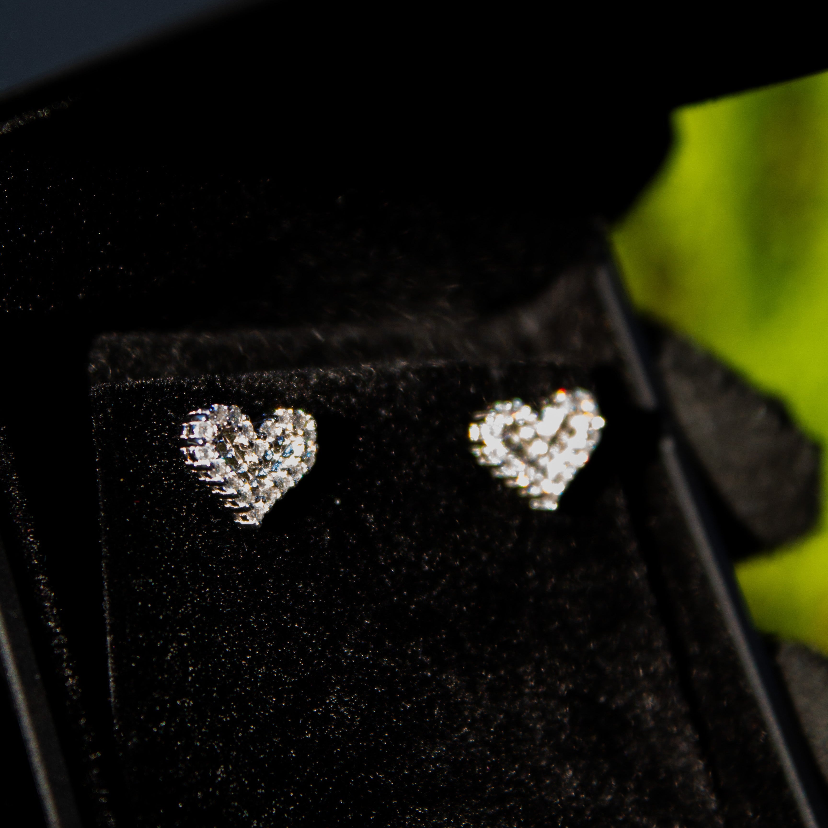 Heart VVS Earrings Set