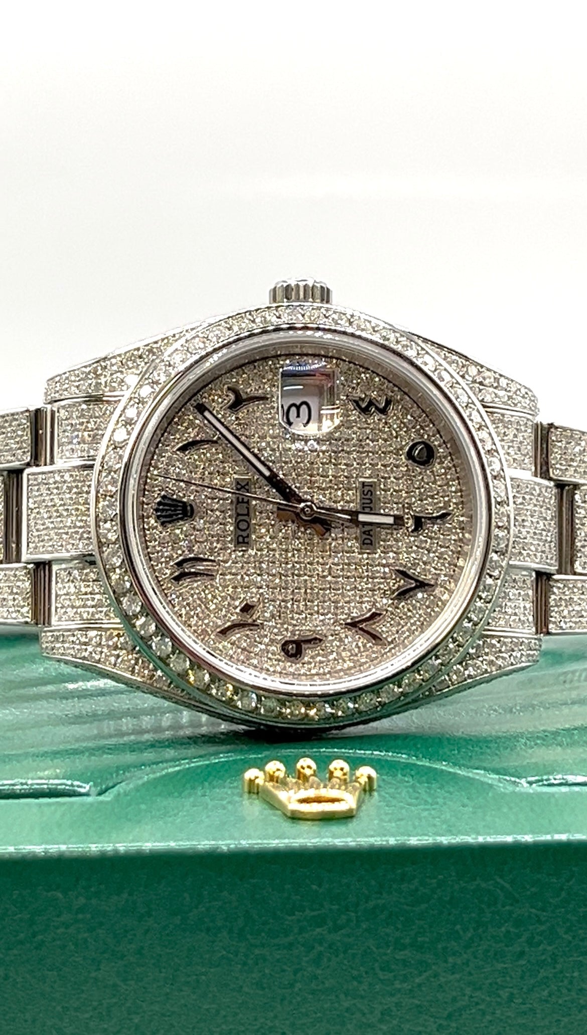 Rolex Buss Down Arabic Dial Watch