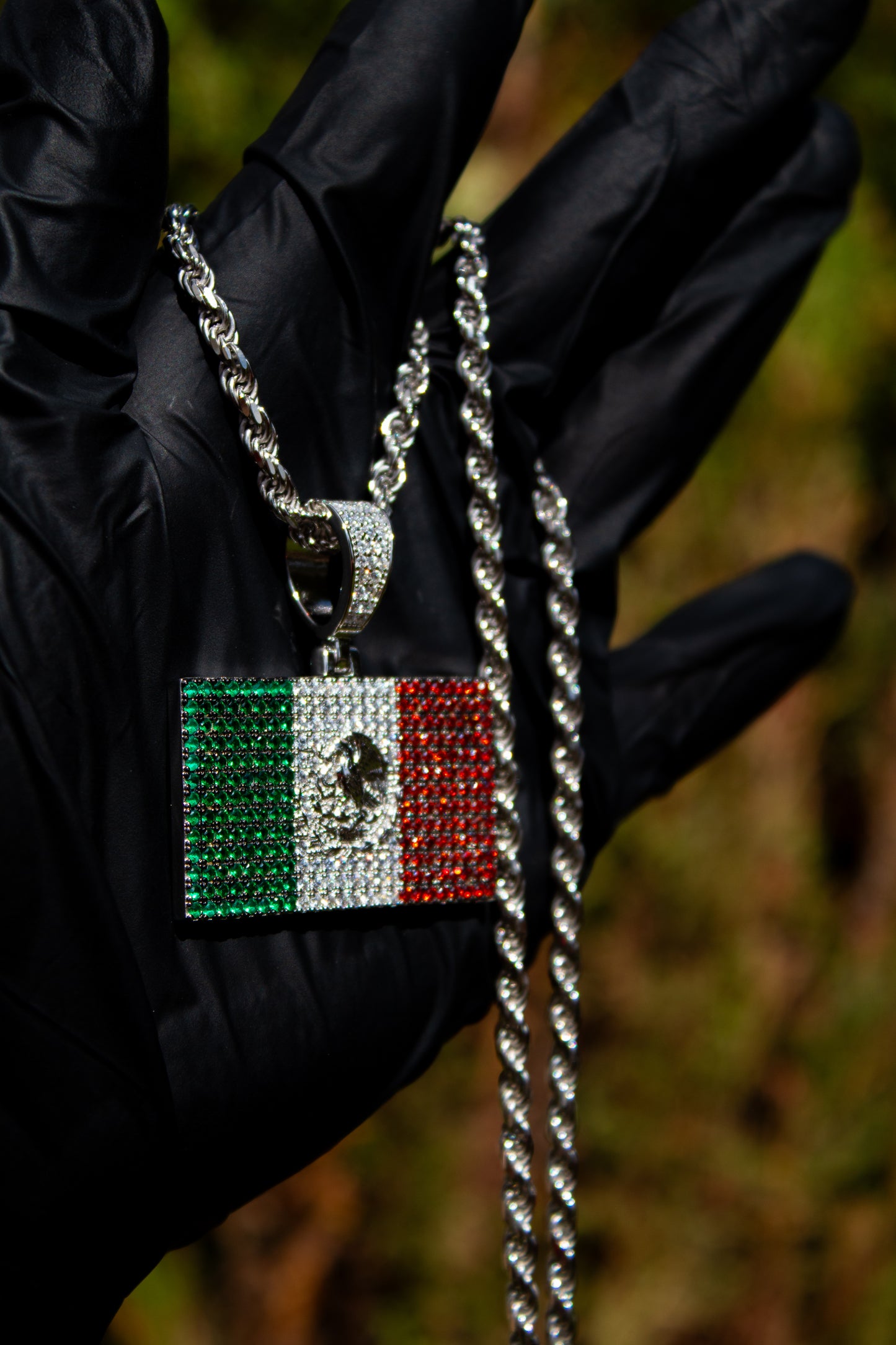 Colgante de la bandera de México