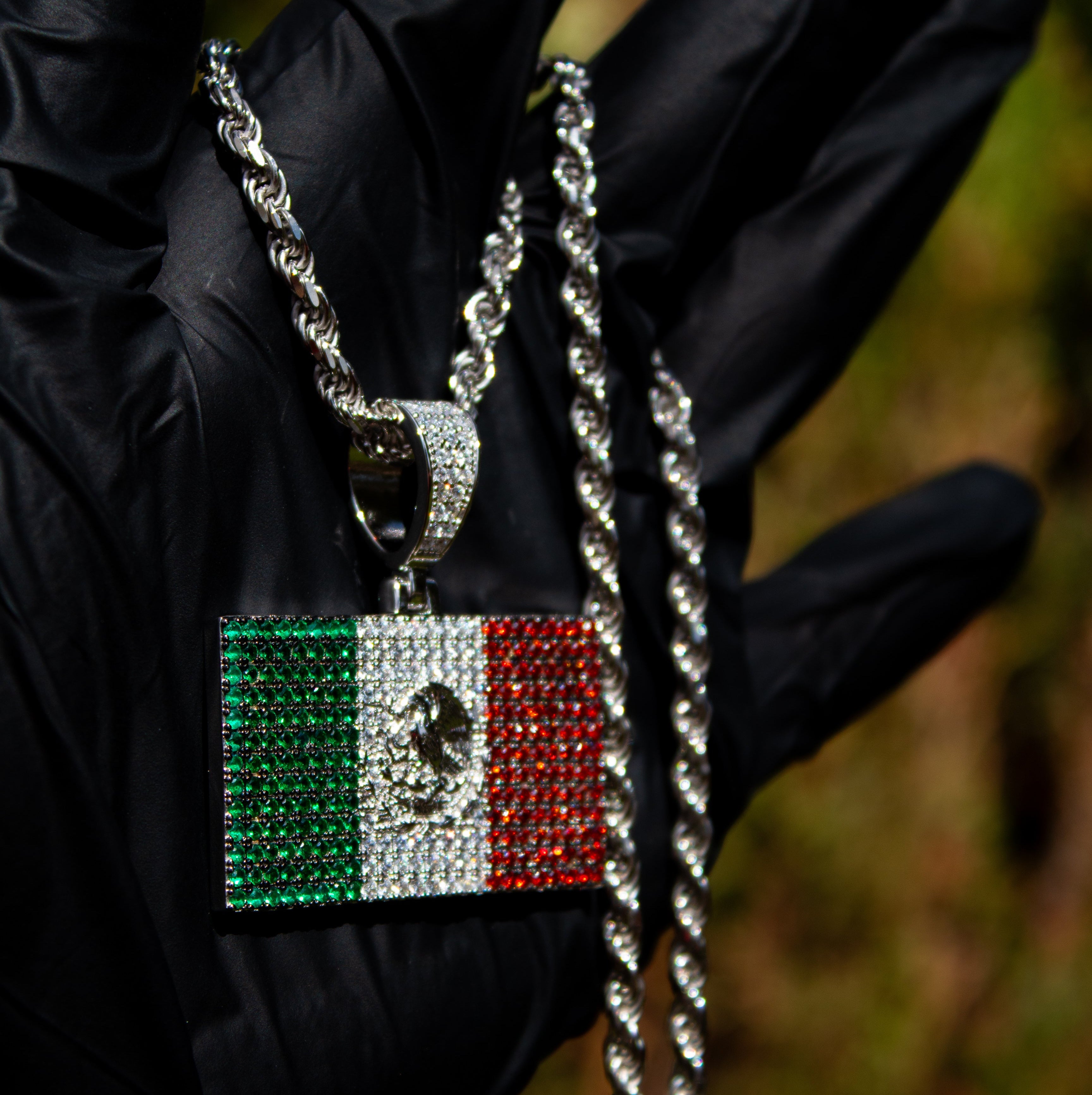 Mexico Flag Pendant