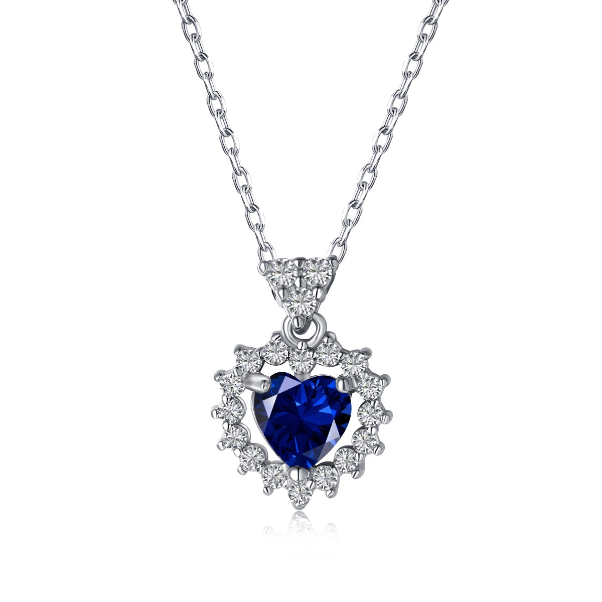 Collar de diamantes azules