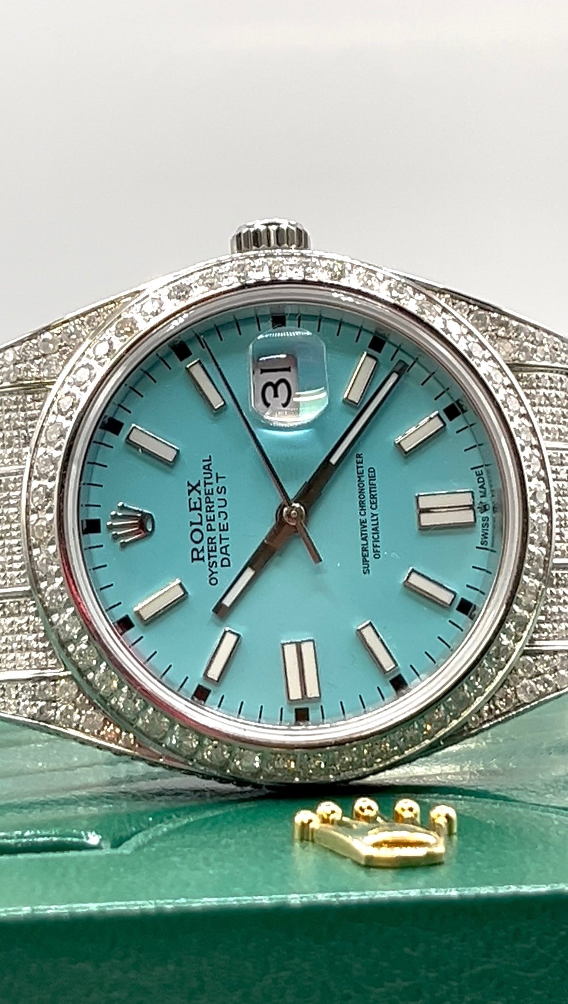 Rolex Buss Down Blue Dial Watch