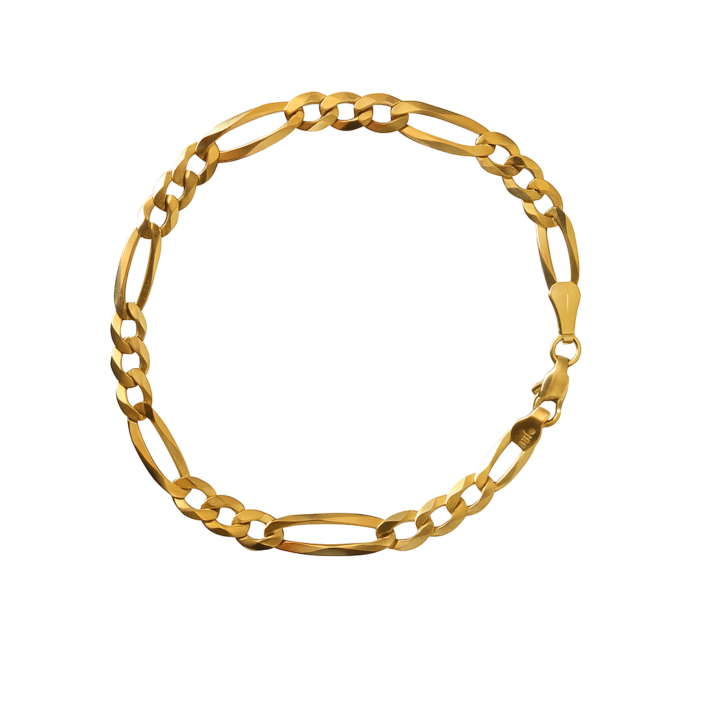 14K Gold FĂgaro Bracelet (6mm)