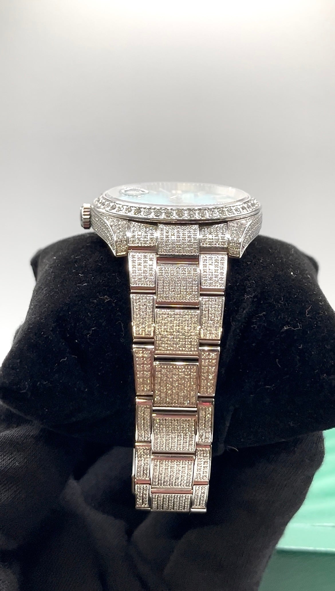 Rolex Buss Down Blue Dial Watch