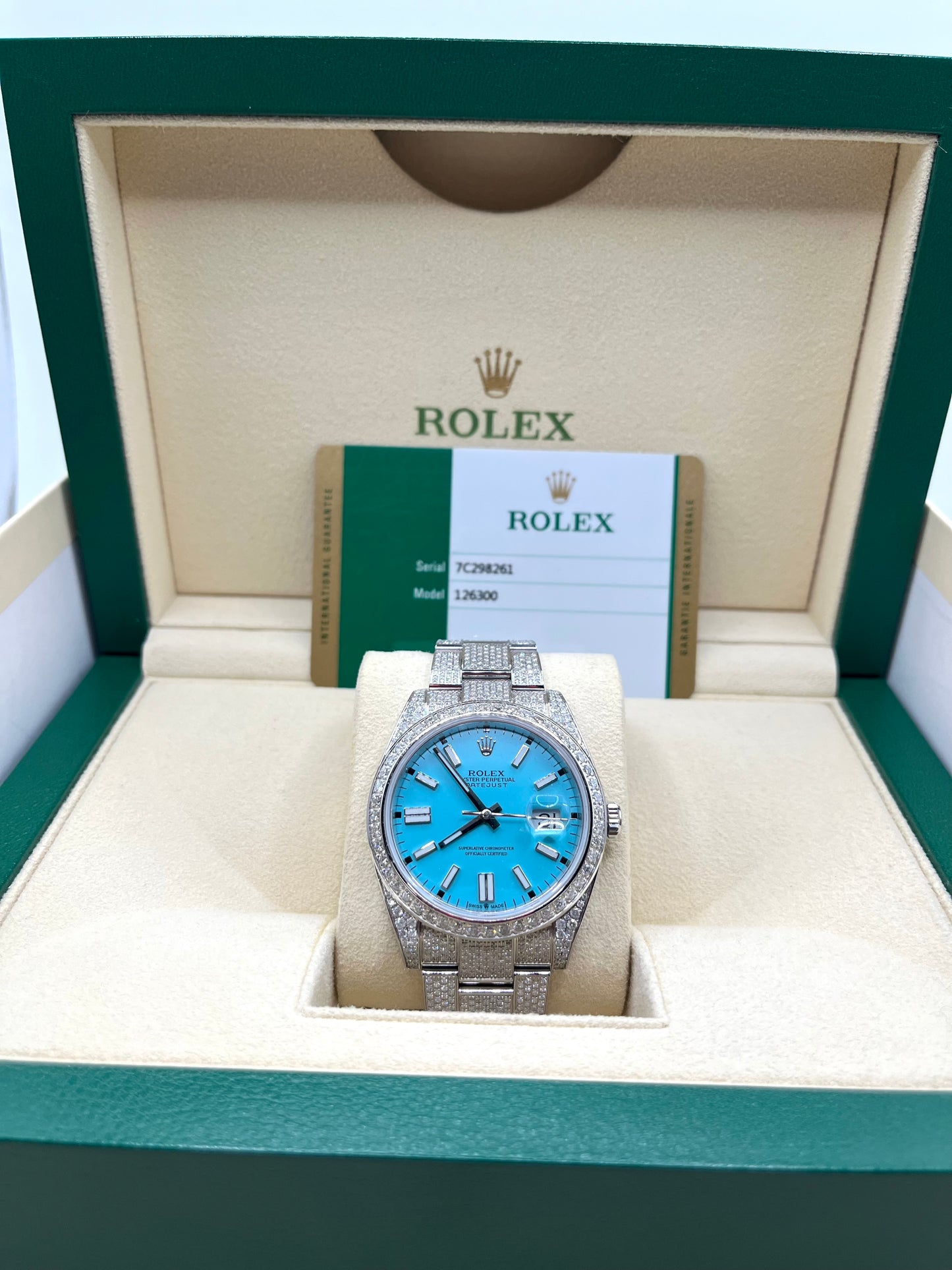 Rolex Buss Down Blue Dial Watch