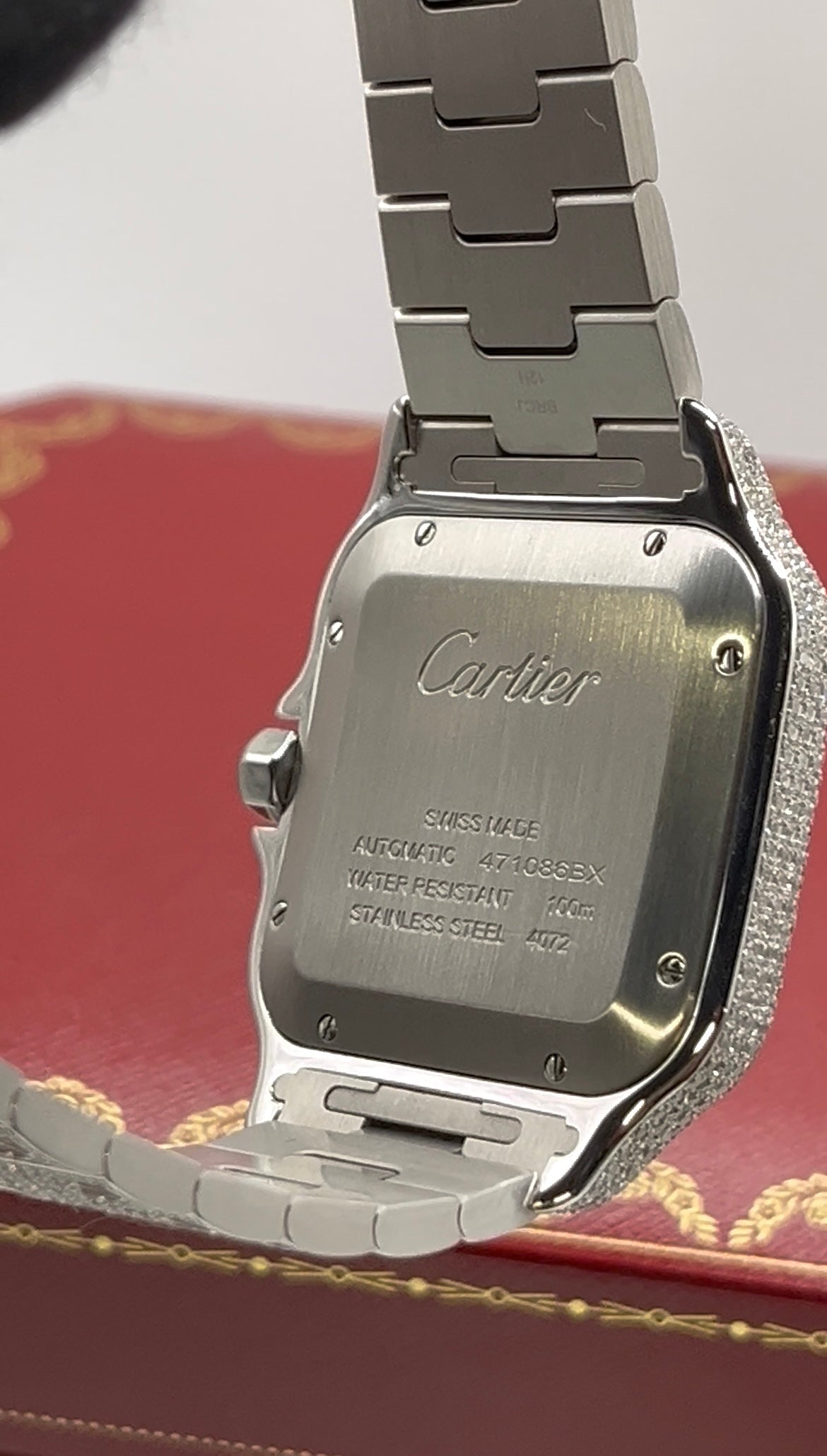 Cartier Buss Down Arabic Dial Watch