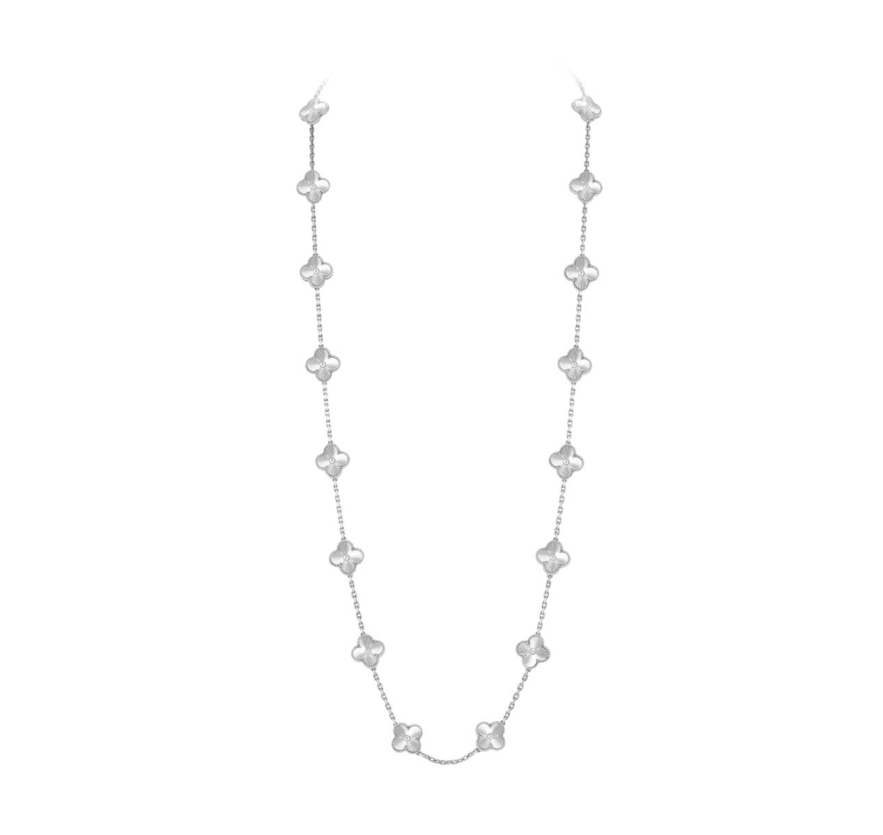 Clover Leaf Long Necklace