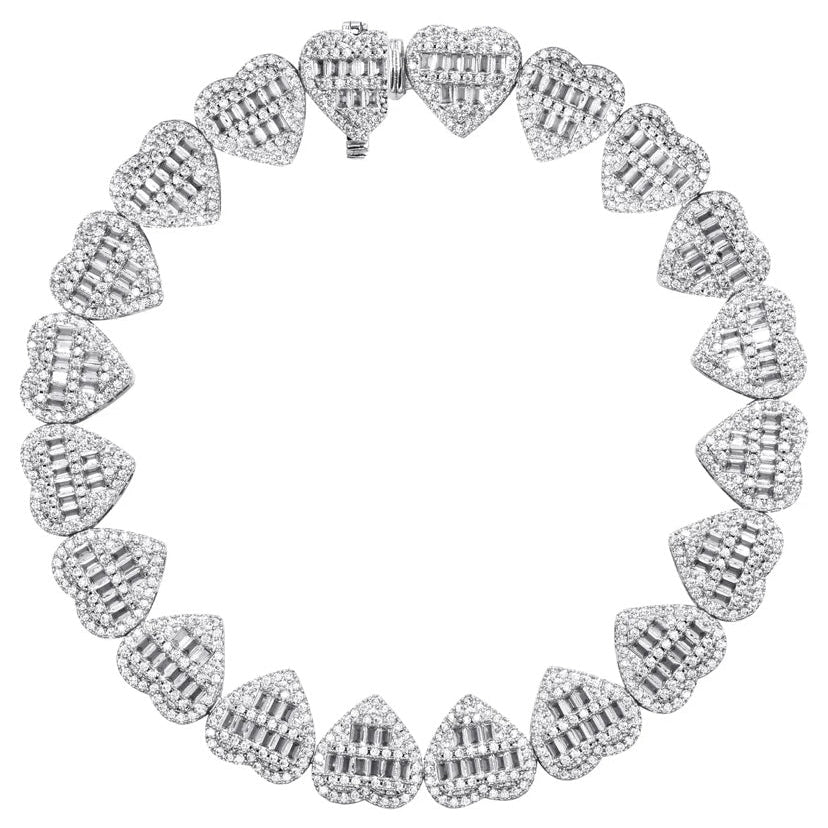 Heart VVS Bracelet (10mm)