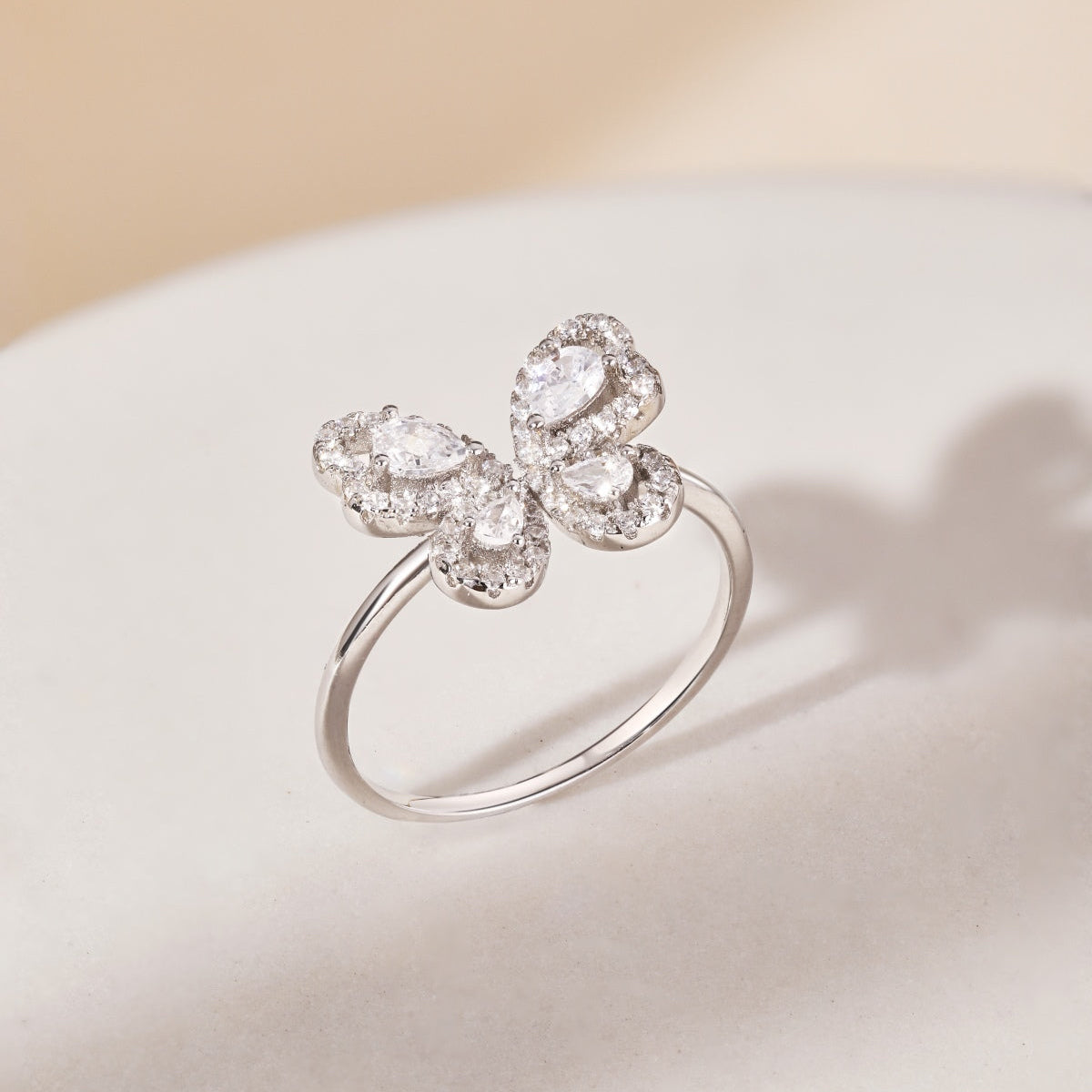 Butterfly Diamond Ring