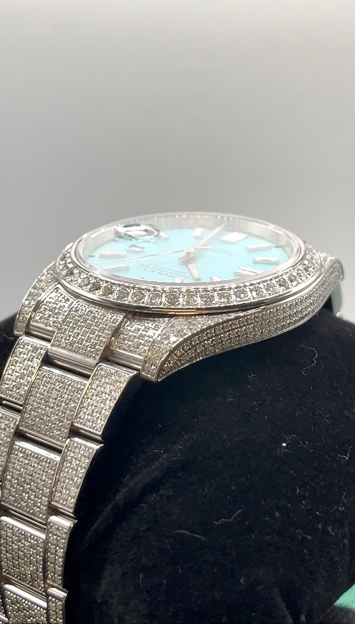 Rolex Buss Down Blue Dial Watch